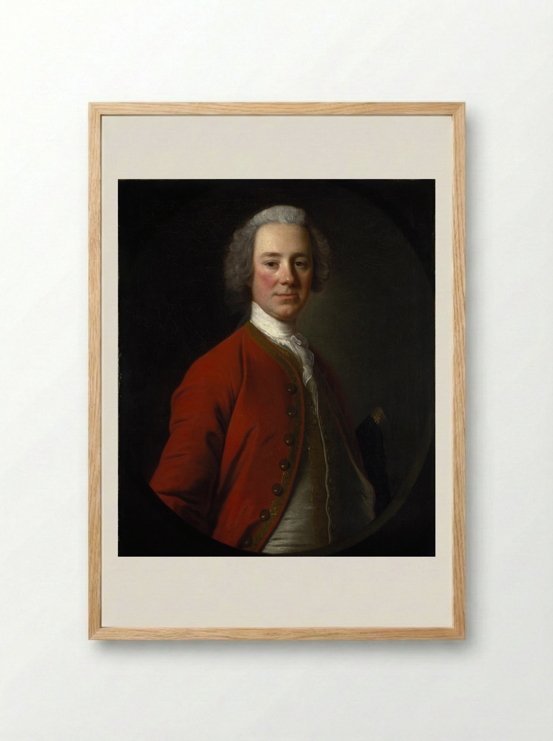 John Campbell, 4th Earl of Loudoun - Allan Ramsay - Framed Print Wood