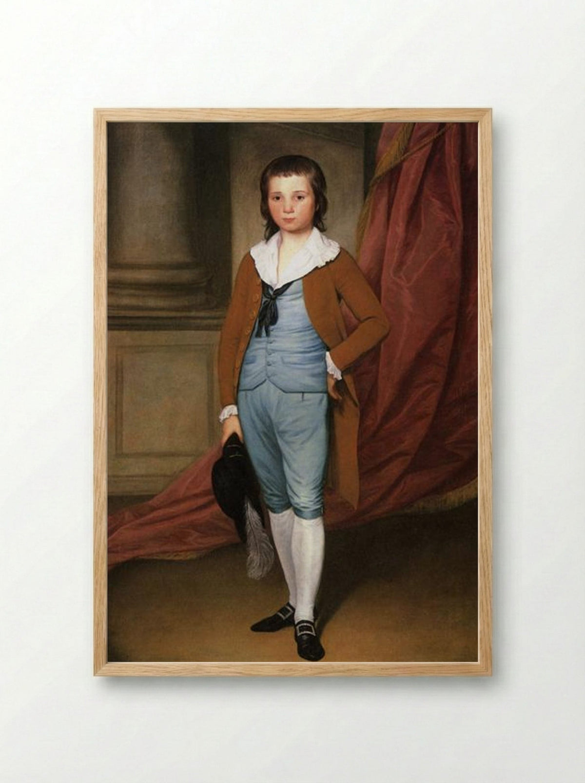 John Coates Browne - Joseph Wright of Derby - Framed Print Wood