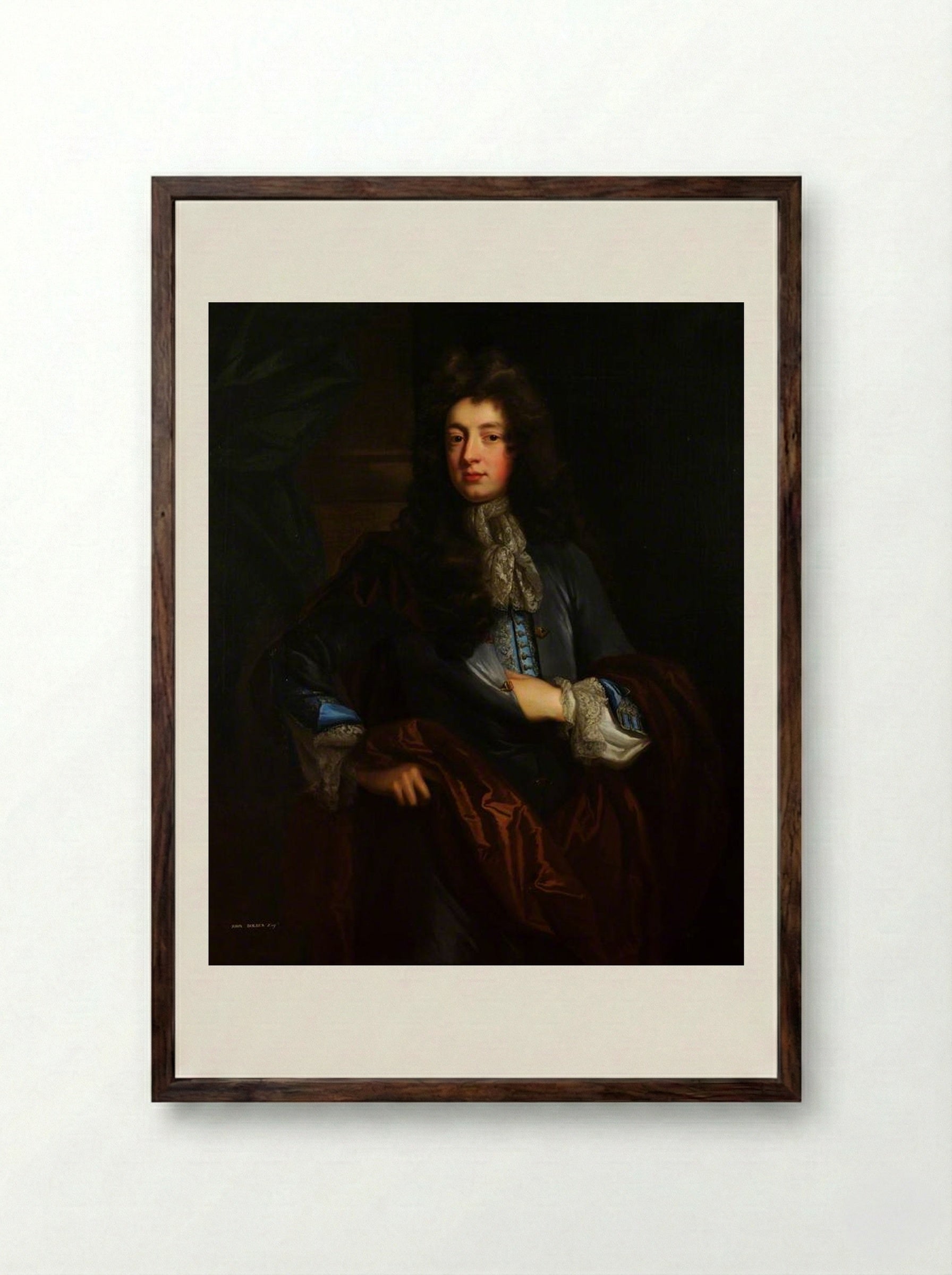 John Dolben - John Riley - Framed Print Dark Wood