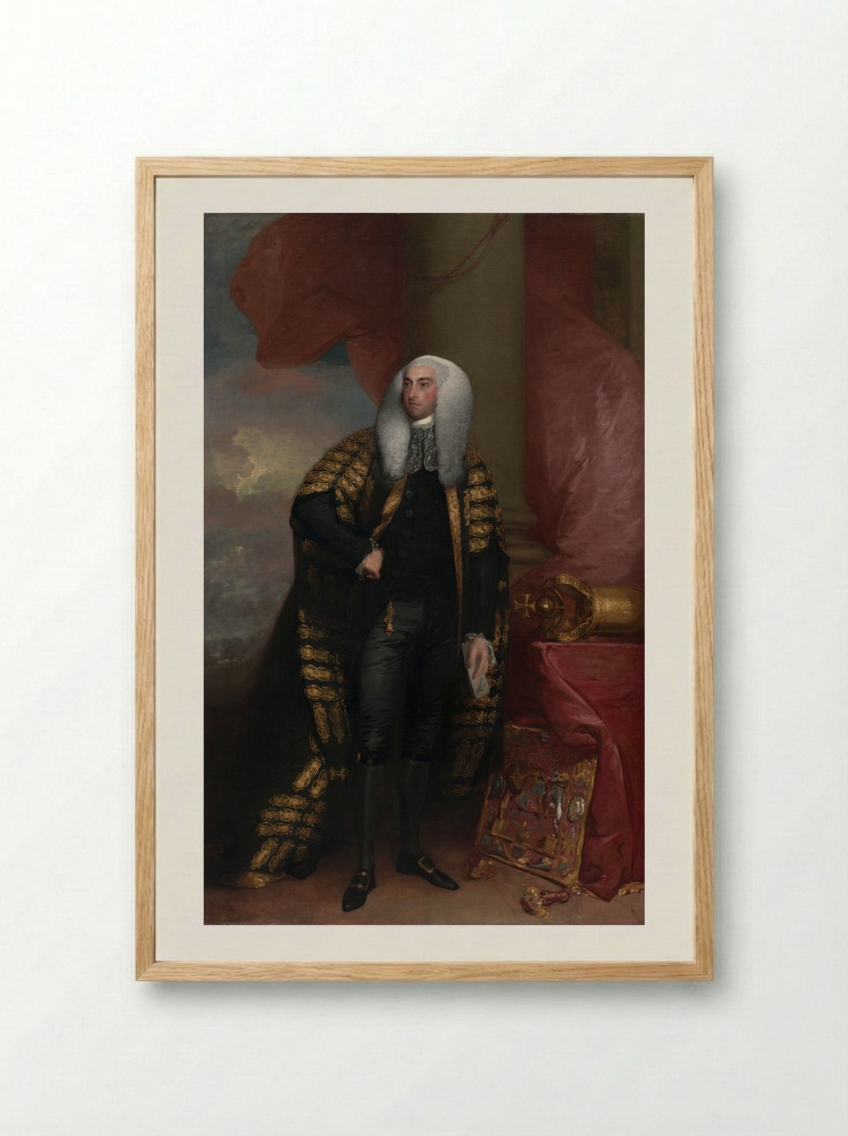 John FitzGibbon, 1st Earl of Clare - Gilbert Stuart - Framed Print Wood