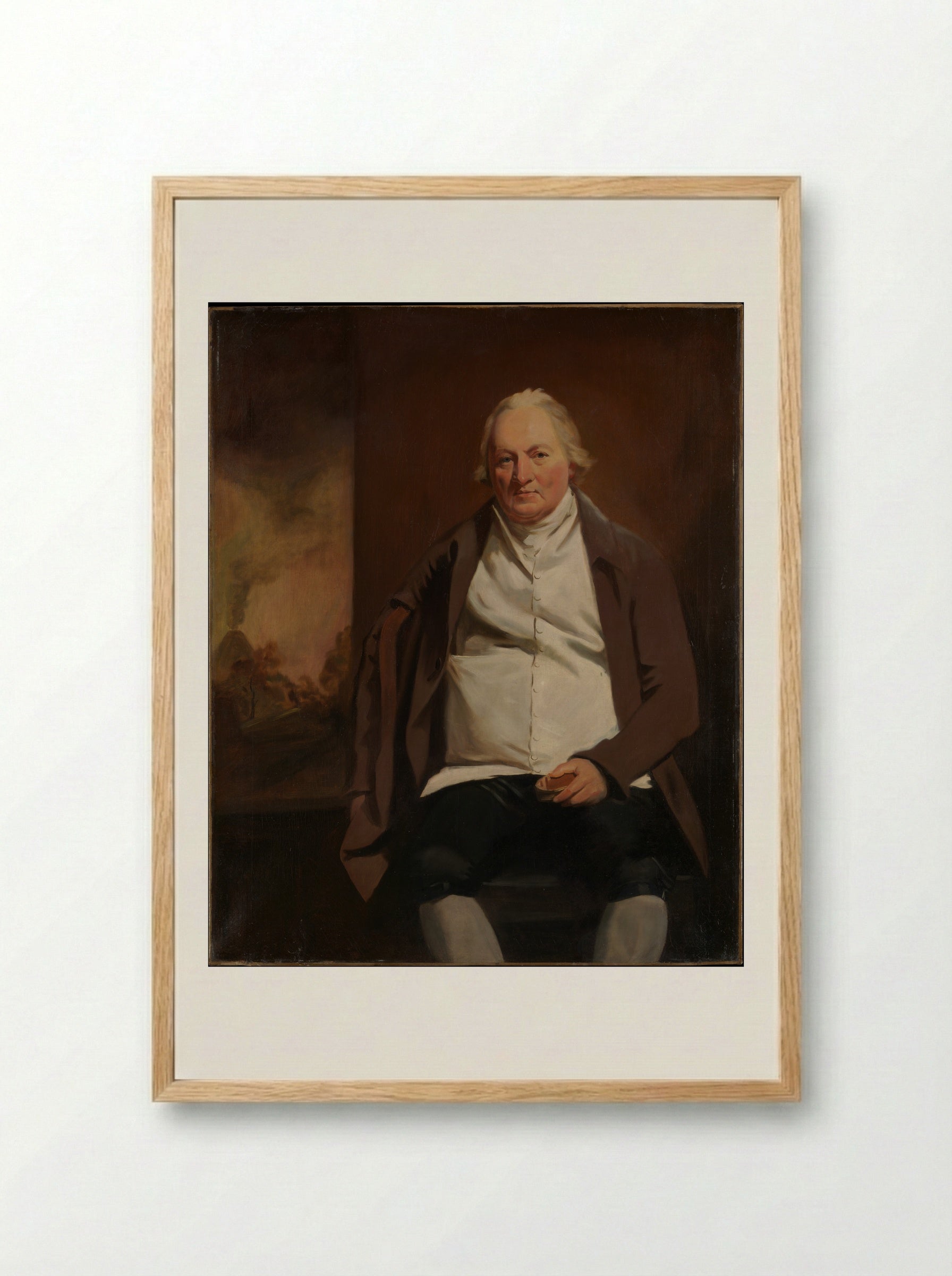 John Gray of Newholm - Sir Henry Raeburn - Framed Print Wood