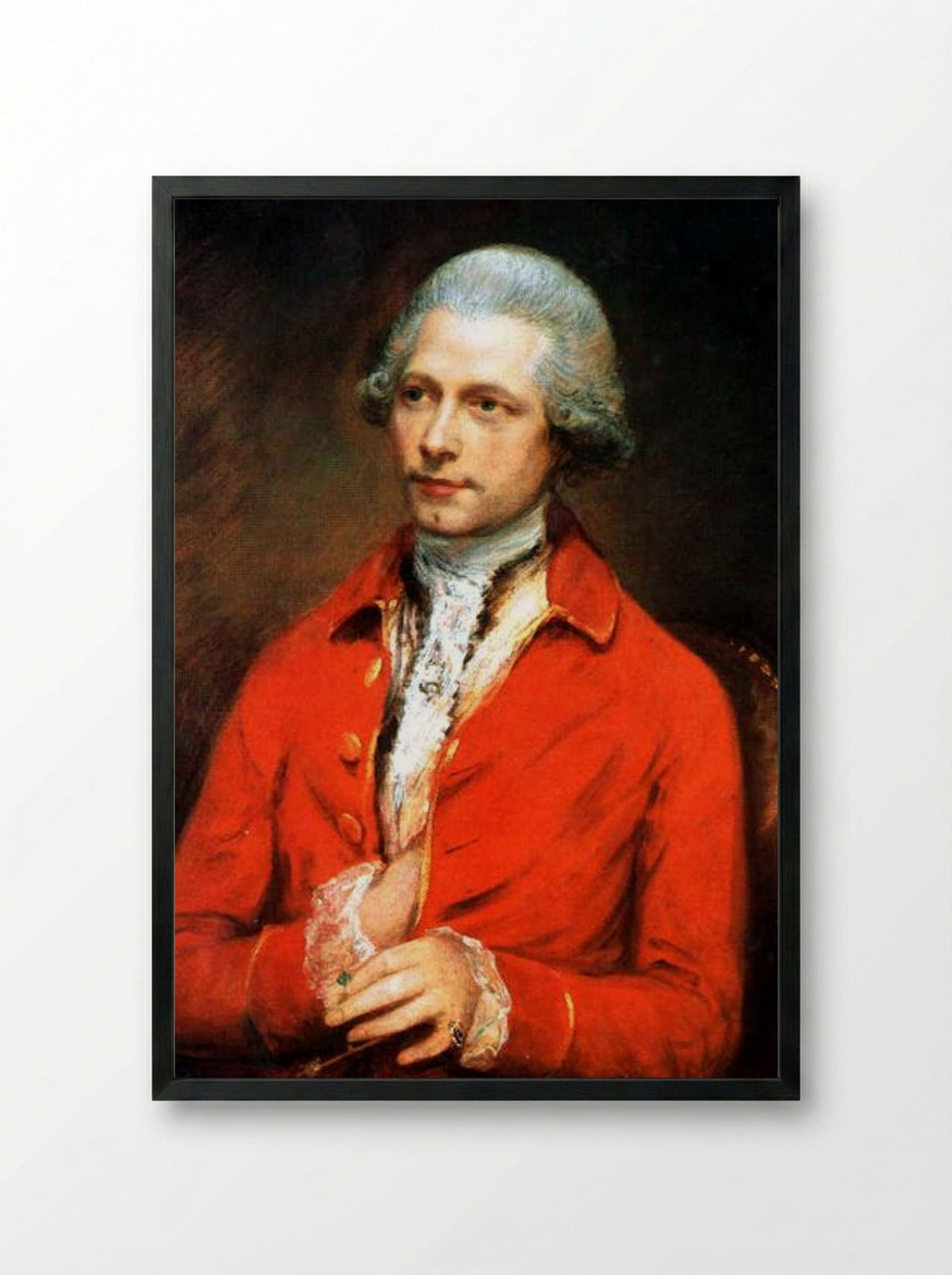 John Joseph Merlin - Thomas Gainsborough - Framed Print Black