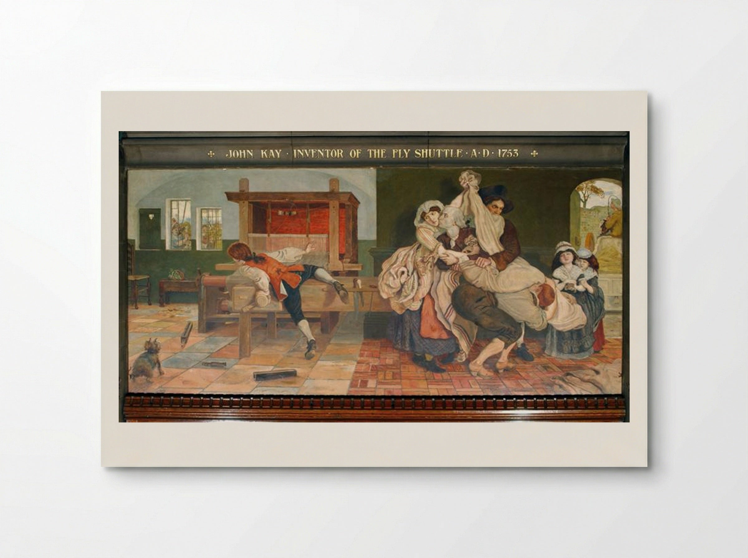 John Kay, Inventor of the Fly Shuttle - Ford Madox Brown - Poster