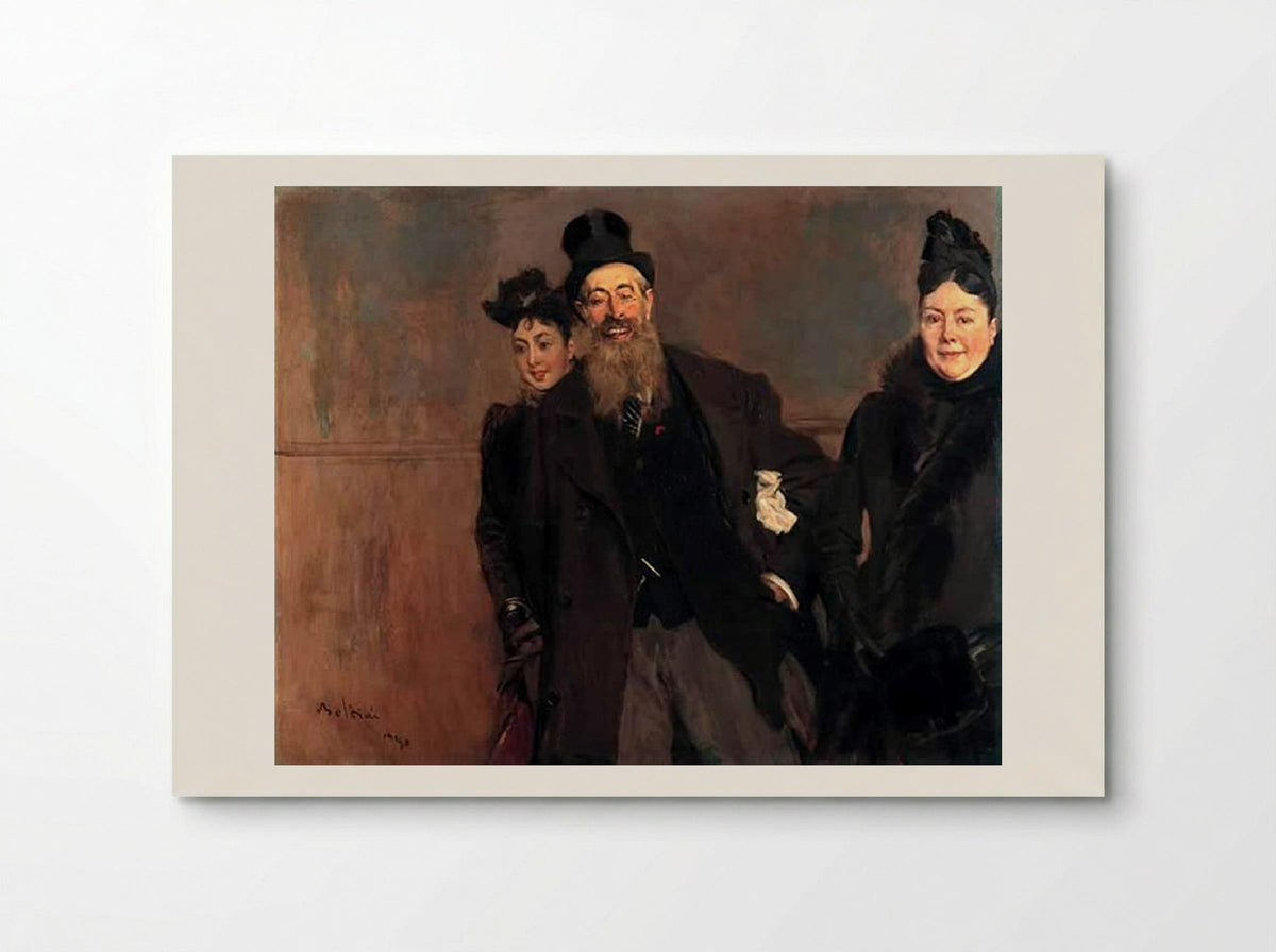 John Lewis Brown with Wife and Daughter - Giovanni Boldini - Poster