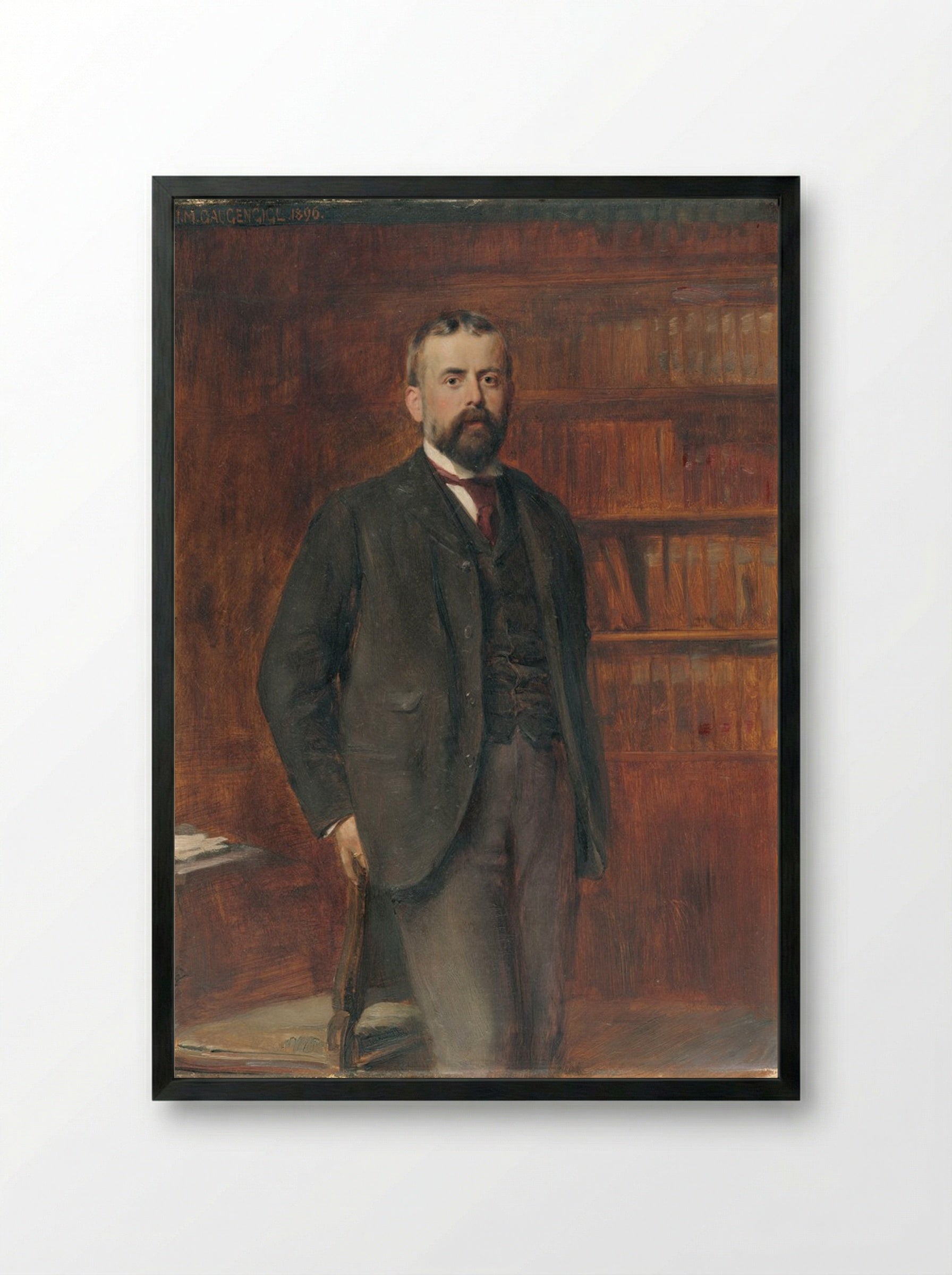 John Lowell (1856-1922) - Ignaz Marcel Gaugengigl - Framed Print Black