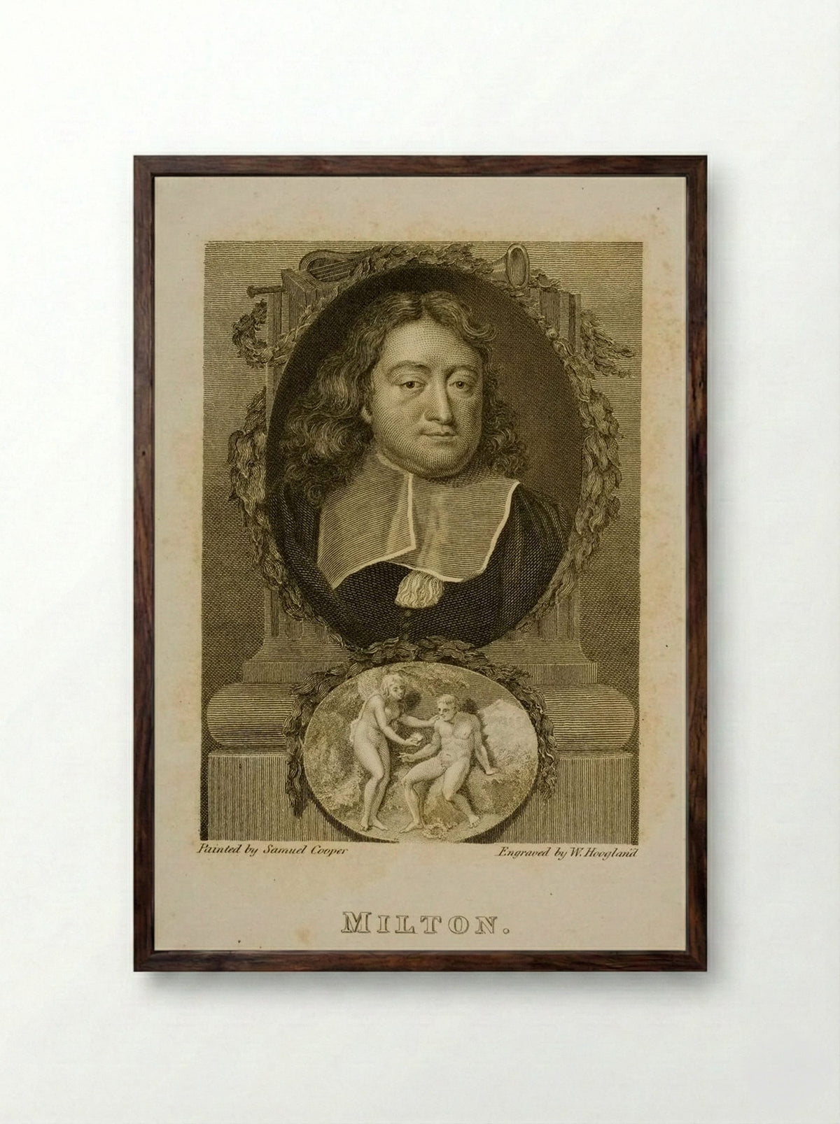 John Milton - William Hoogland - Framed Print Dark Wood