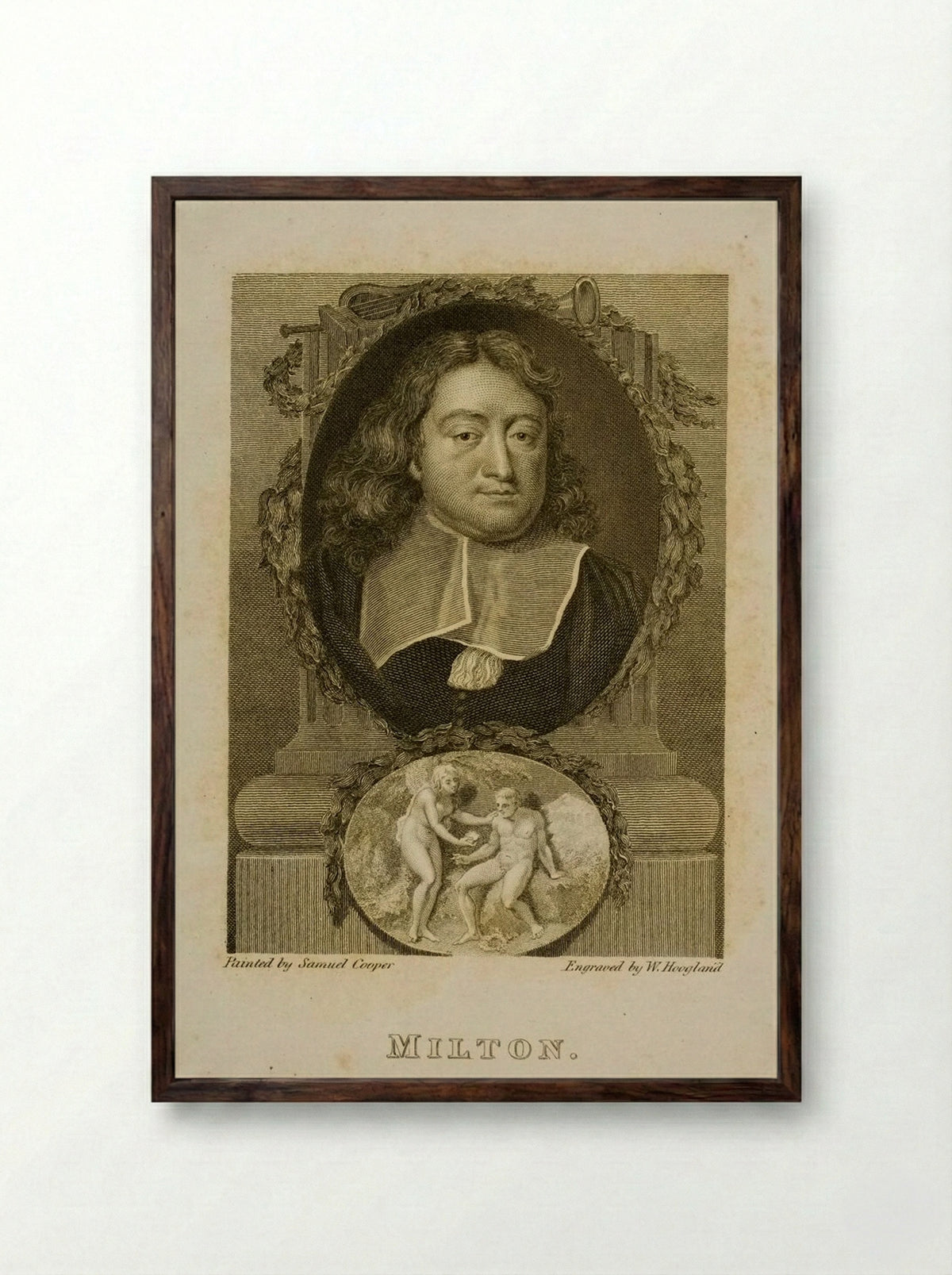 John Milton - William Hoogland - Framed Print Dark Wood
