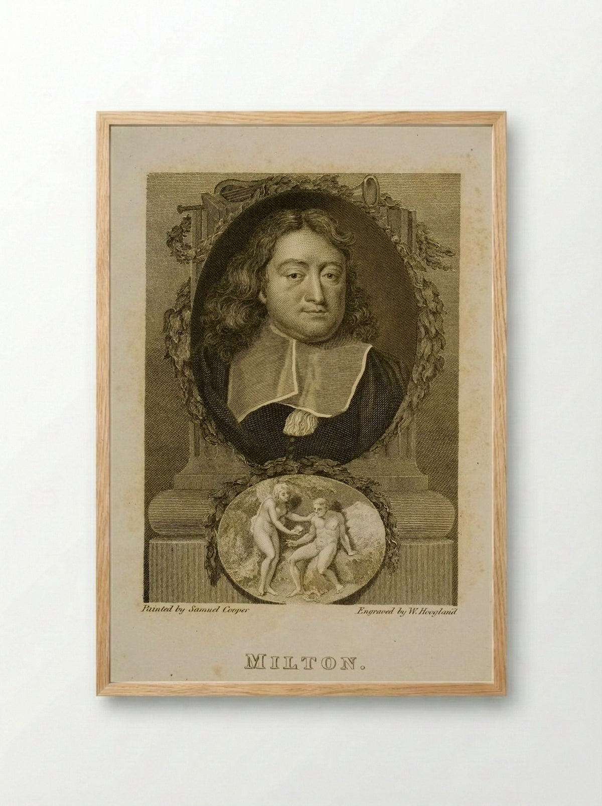 John Milton - William Hoogland - Framed Print Wood