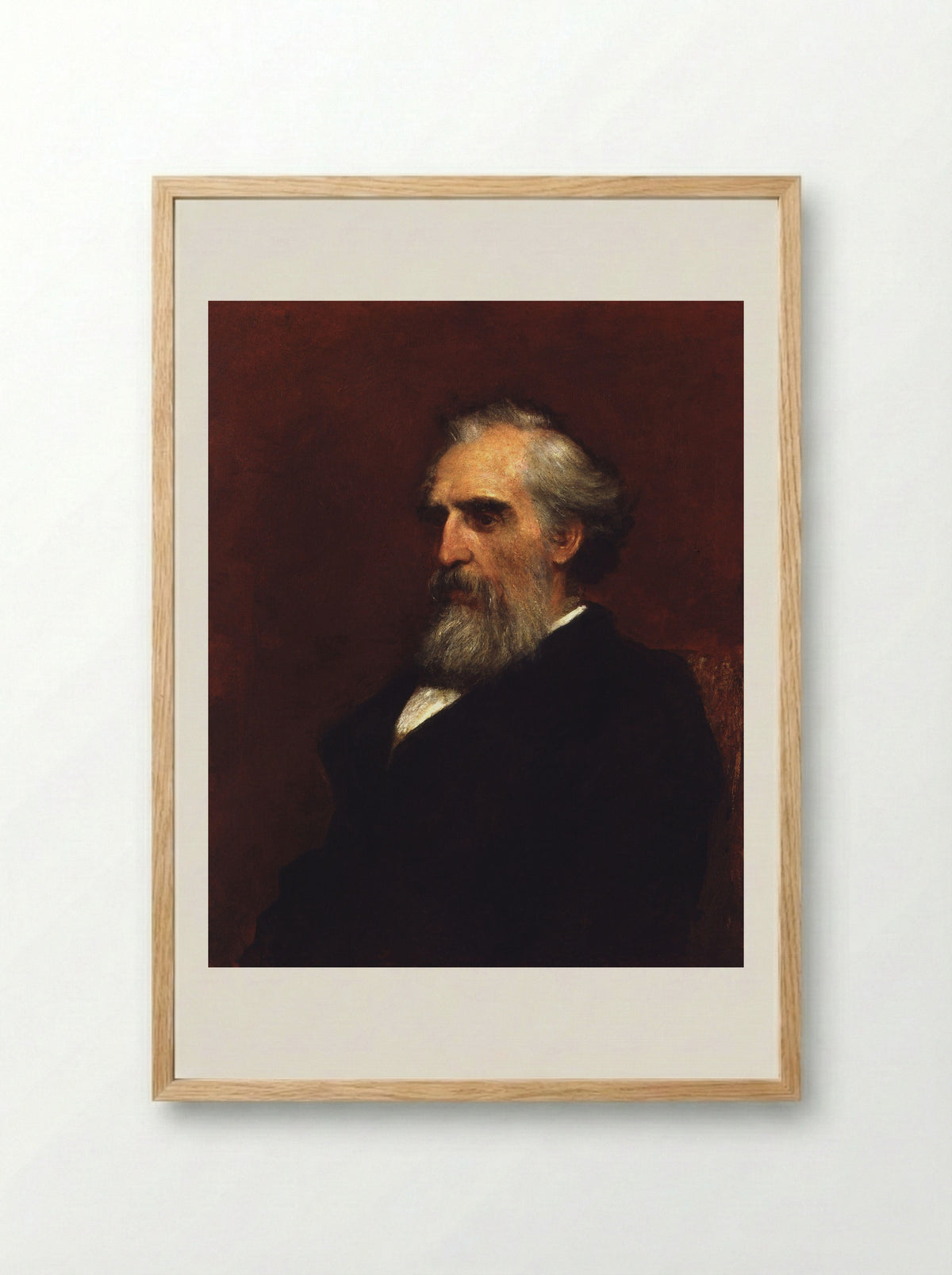John Passmore Edwards - George Frederick Watts - Framed Print Wood