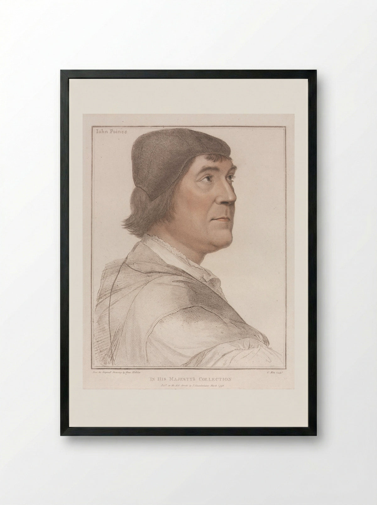 John Poines - Conrad Martin Metz - Framed Print Black