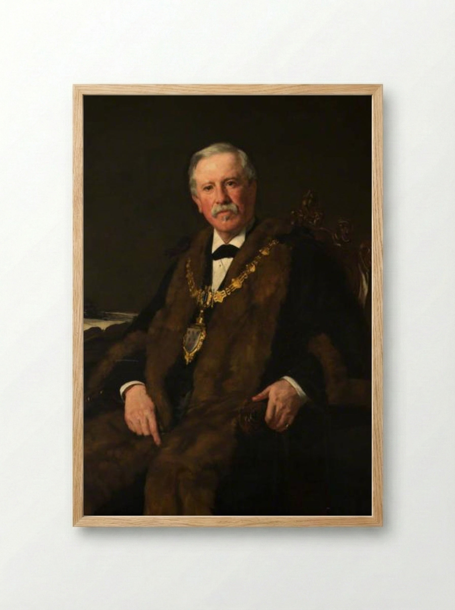 John Richard Pickmere, Mayor of Warrington - James Charles - Framed Print Wood