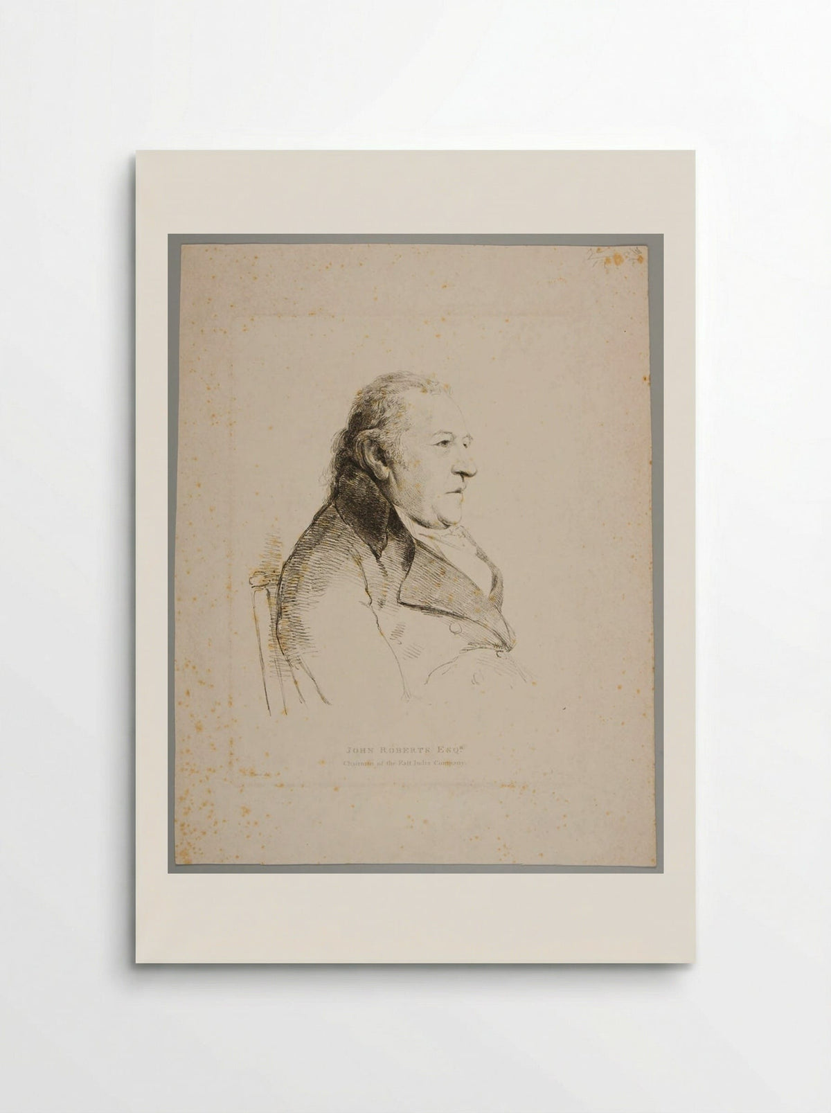 John Roberts, Chairman of the East India Company - William Daniell - Poster