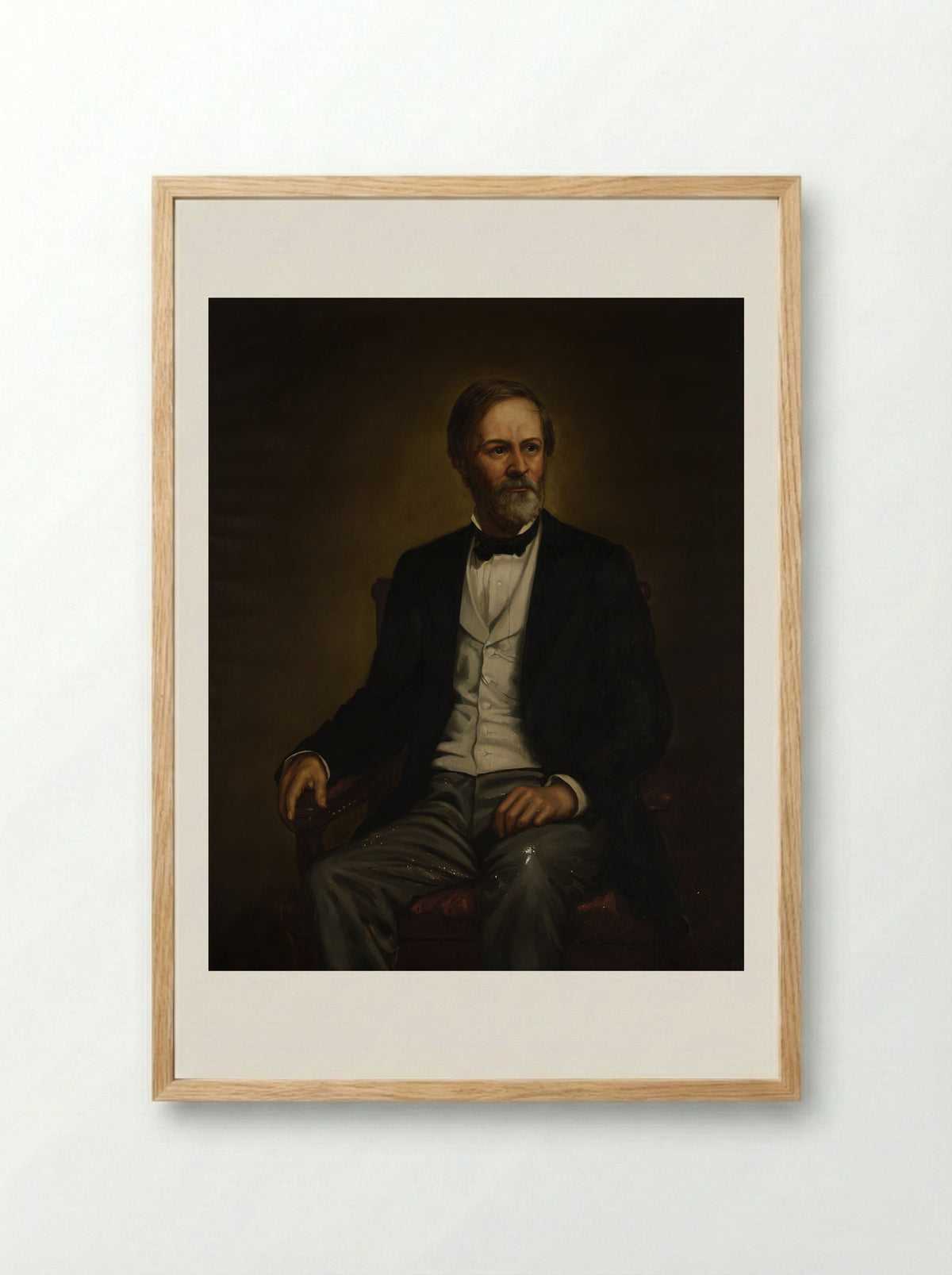 John Sherman (1823-1900) - Carl Peter Teigen - Framed Print Wood