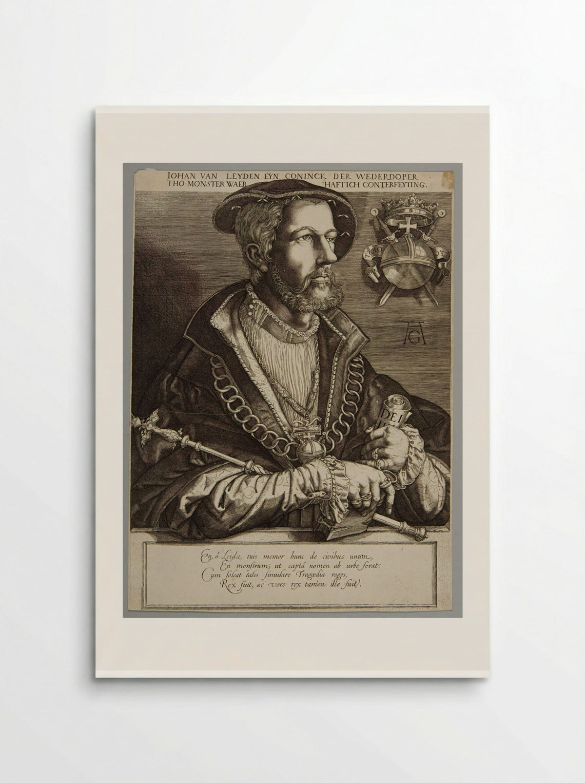 John van Leyden, King of the Anabaptists - Jan Harmensz. Muller - Poster