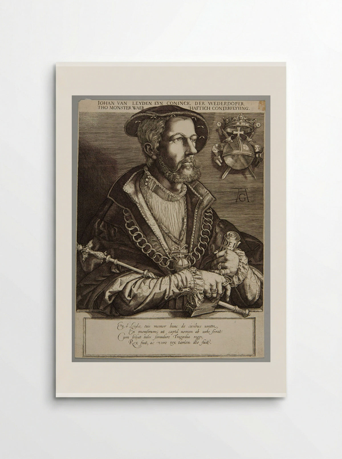 John van Leyden, King of the Anabaptists - Jan Harmensz. Muller - Poster
