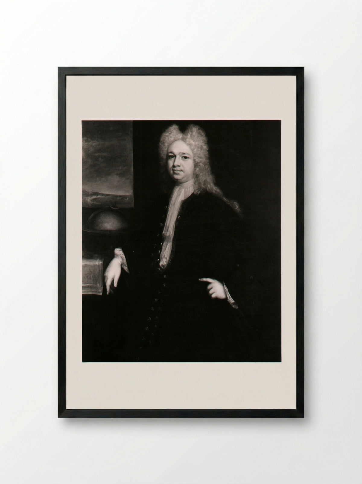 Jonathan Belcher - Thomas Hudson - Framed Print Black