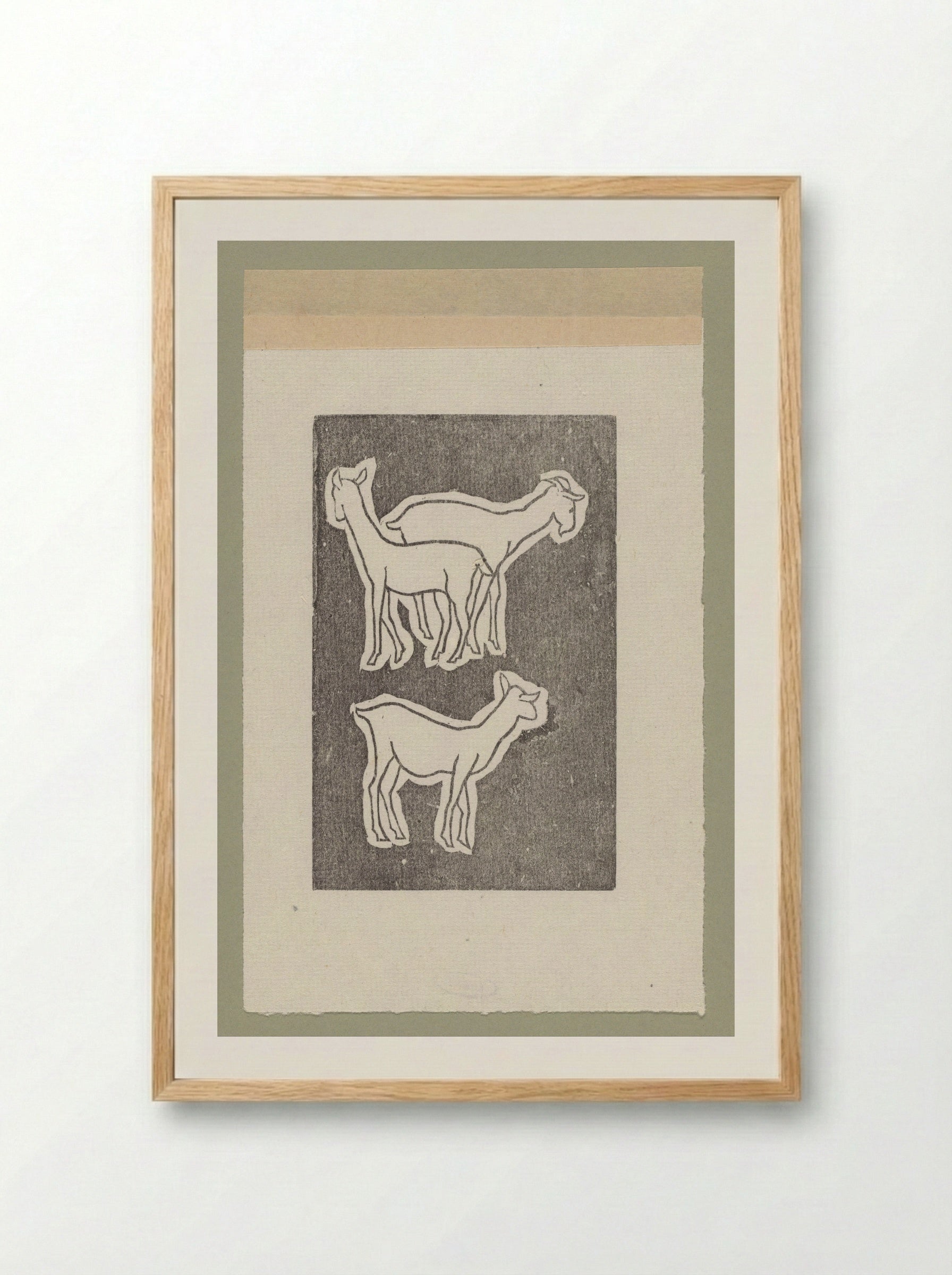 Jonge geiten (Young Goats) - Aristide Maillol - Framed Print Wood