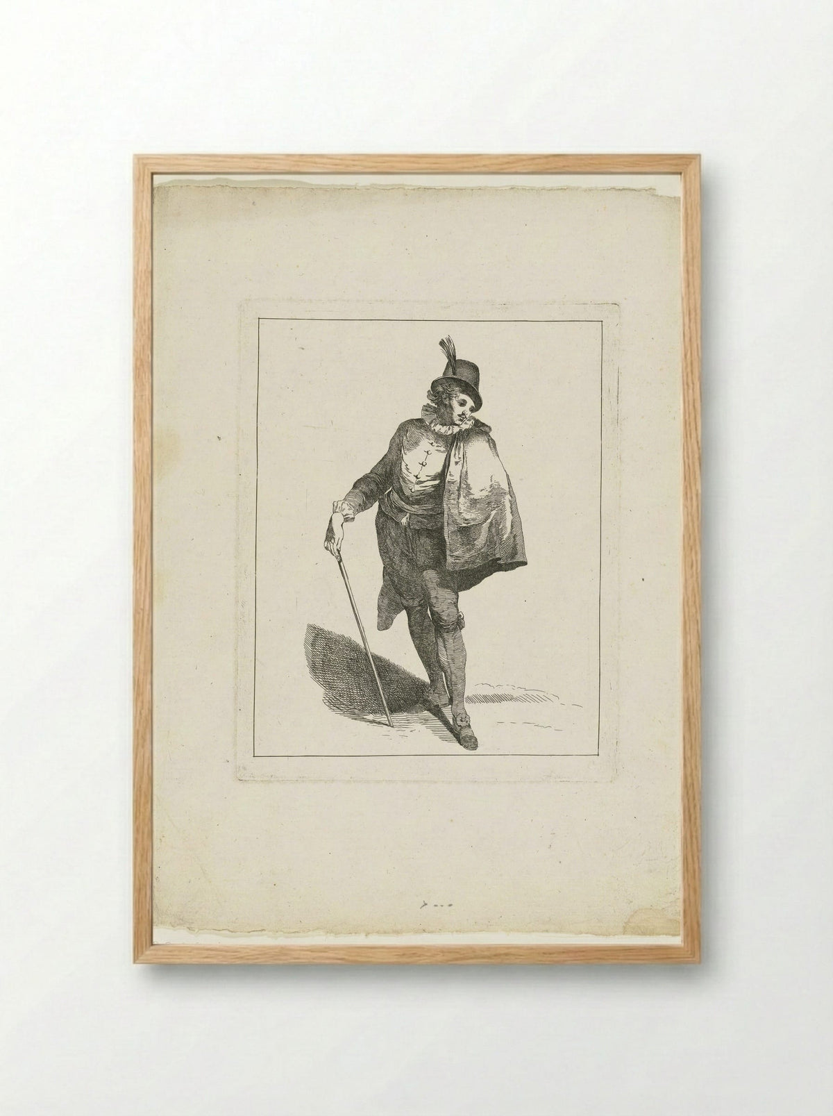 Jonge man in Spaans kostuum - Michel Barthélémy Ollivier - Framed Print Wood