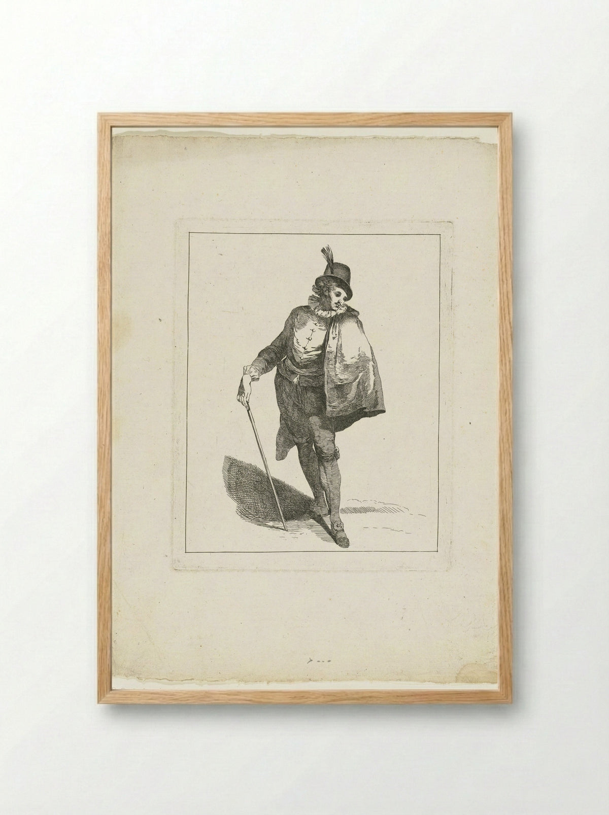 Jonge man in Spaans kostuum - Michel Barthélémy Ollivier - Framed Print Wood