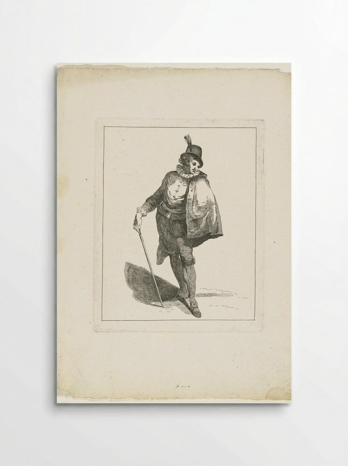 Jonge man in Spaans kostuum - Michel Barthélémy Ollivier - Poster