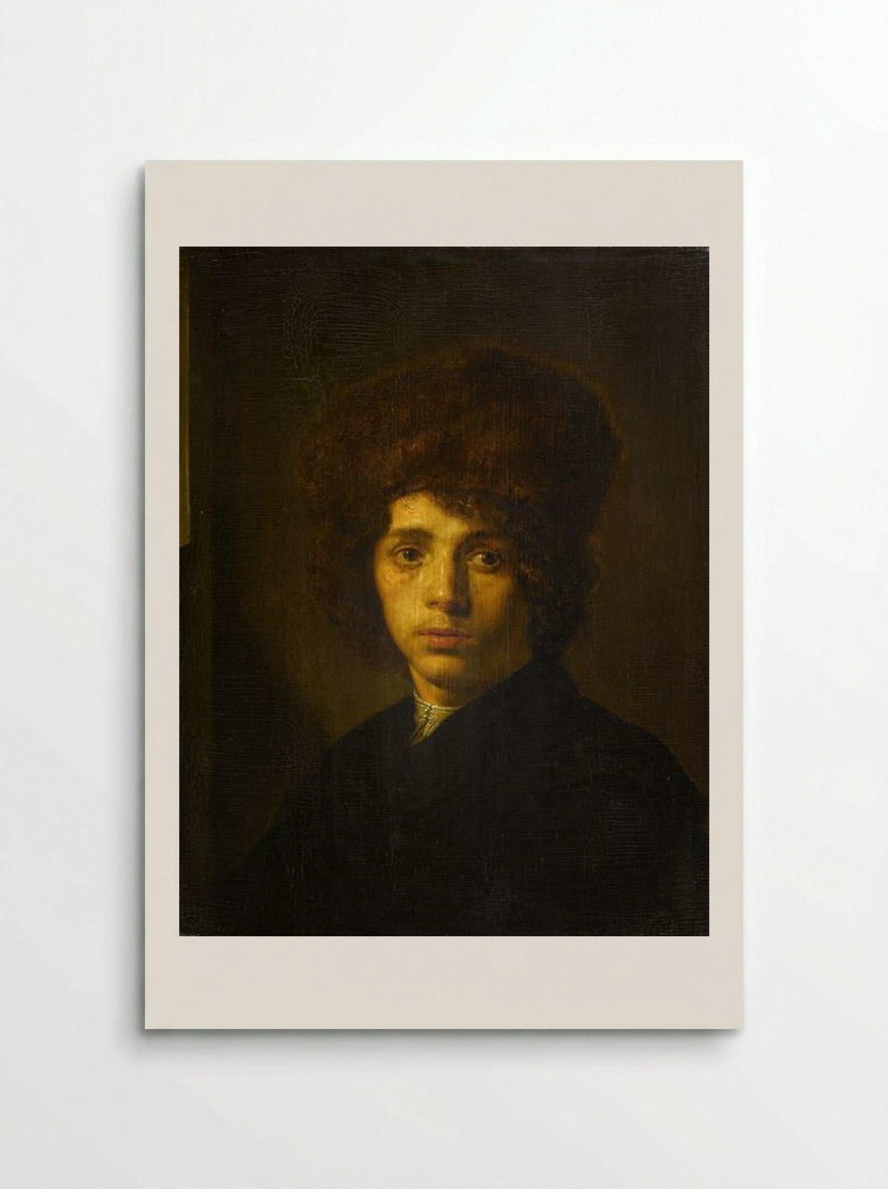 Jonge man met bontmuts - David Bailly - Poster