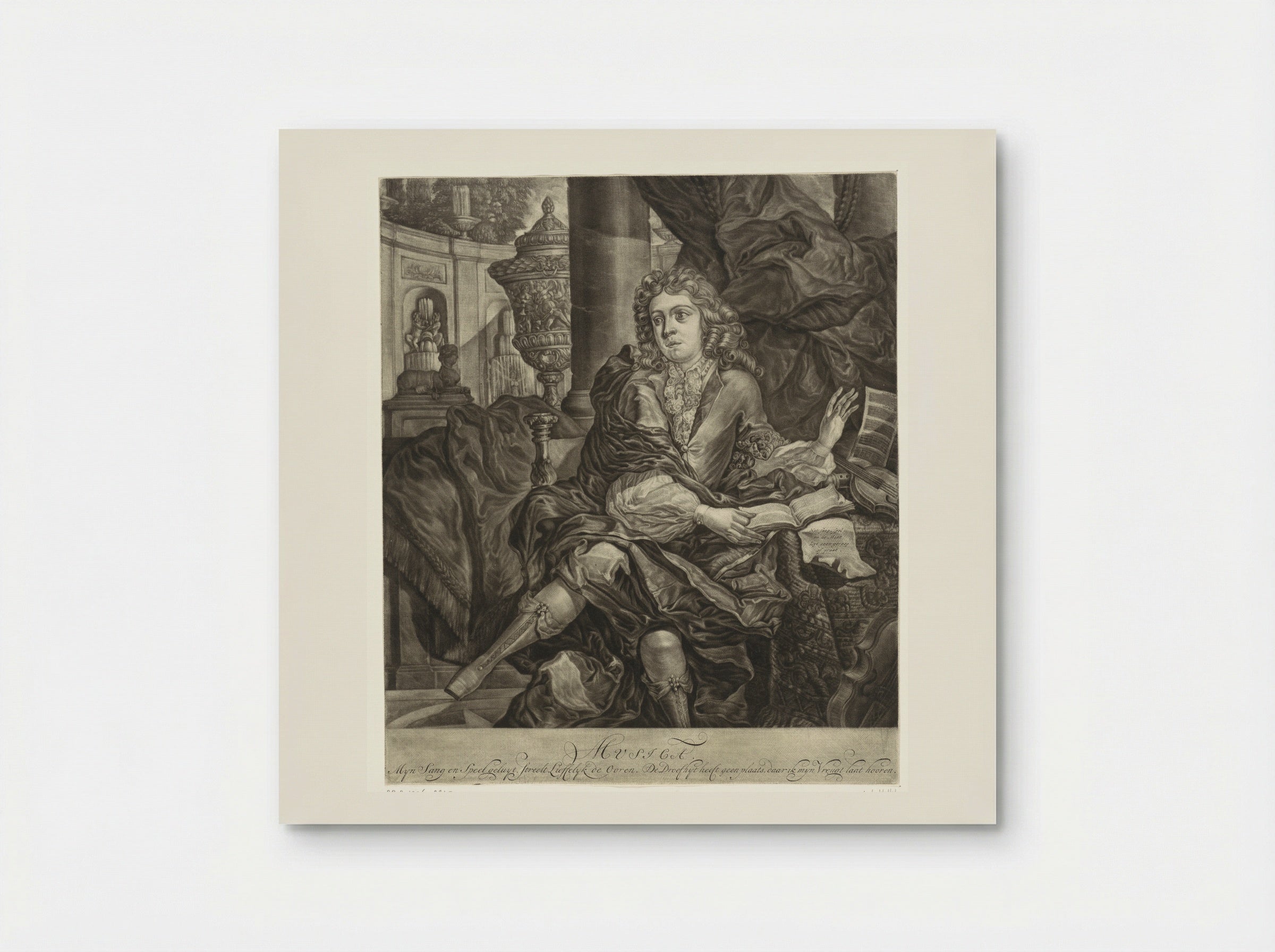 Jonge man met muziekinstrumenten - Arnoud van Halen - Poster
