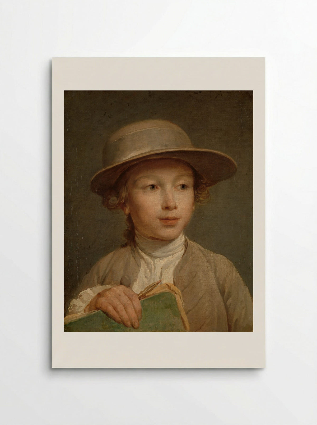Jongen met een tekenboek - Nicolas Bernard Lépicié - Poster