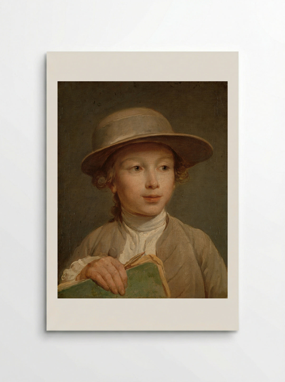 Jongen met een tekenboek - Nicolas Bernard Lépicié - Poster