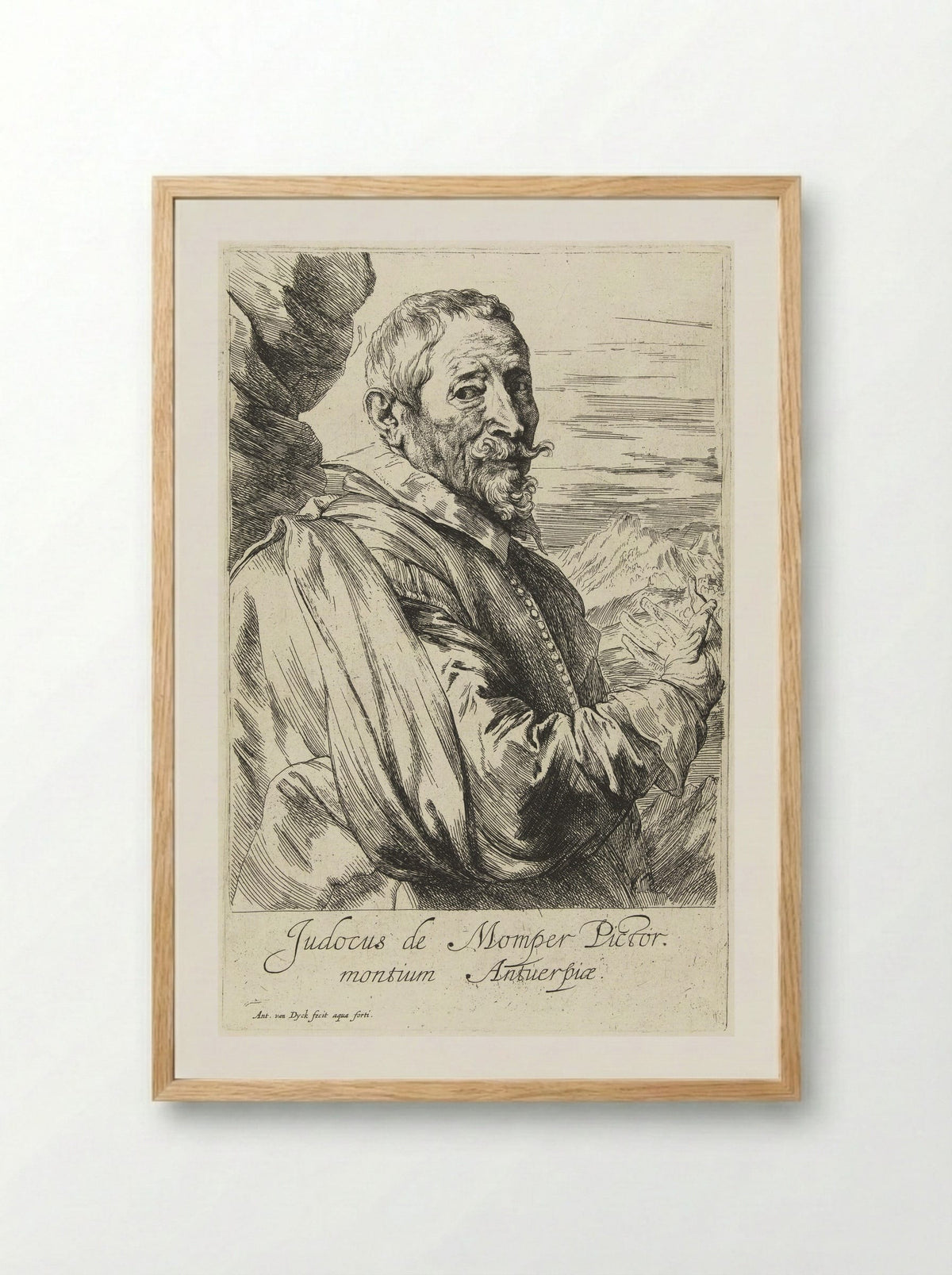 Joos de Momper - Anthony van Dyck - Framed Print Wood