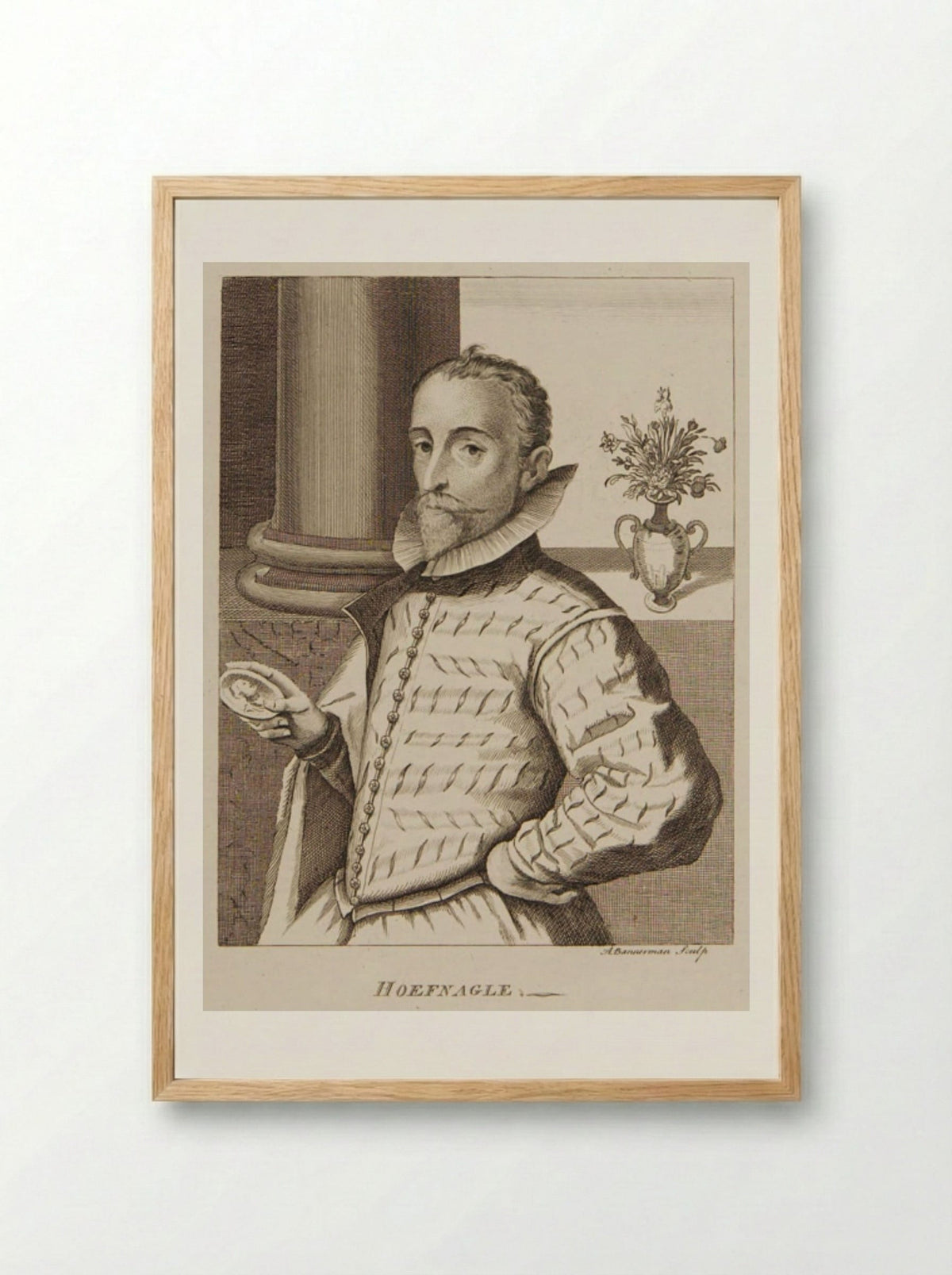 Joris Hoefnagel - Alexander Bannerman - Framed Print Wood