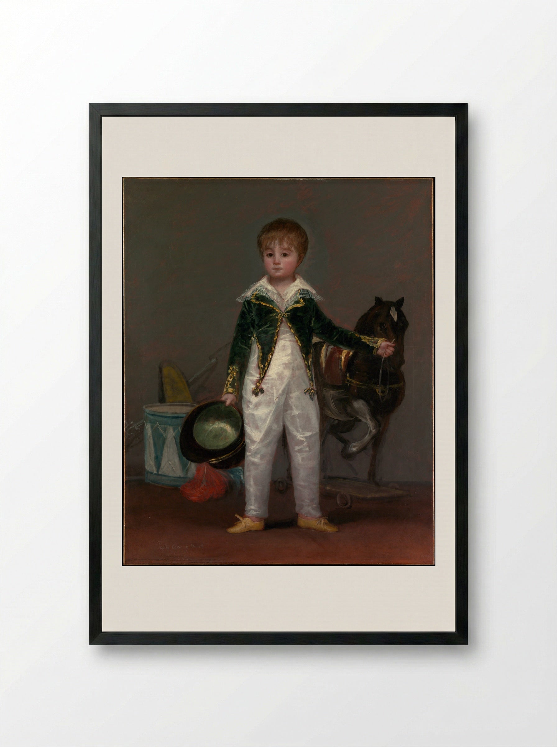 José Costa y Bonells, Called Pepito - Francisco de Goya y Lucientes - Framed Print Black