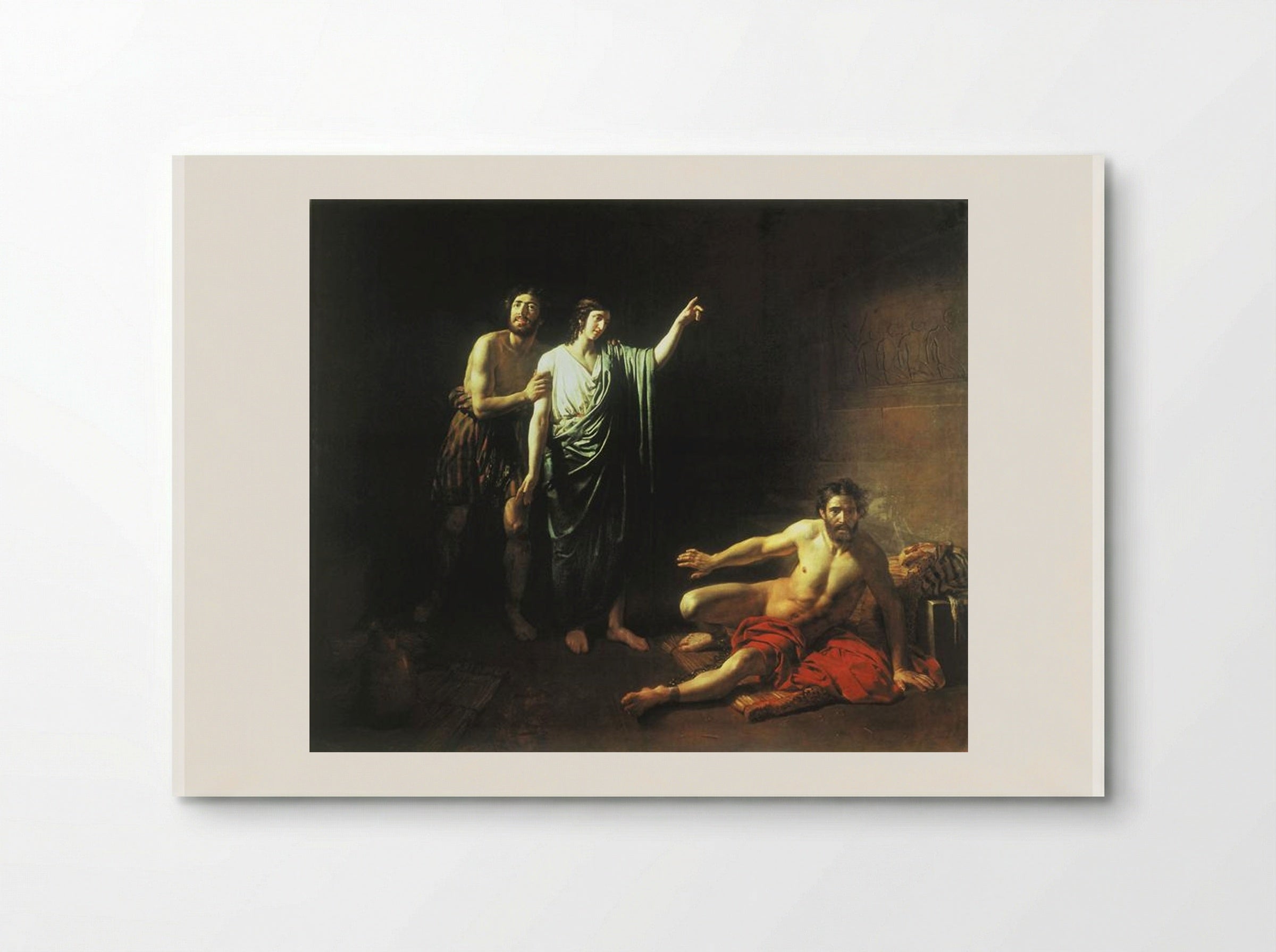 Joseph Interpreting Dreams to the Butler and the Baker - Alexander Ivanov - Poster