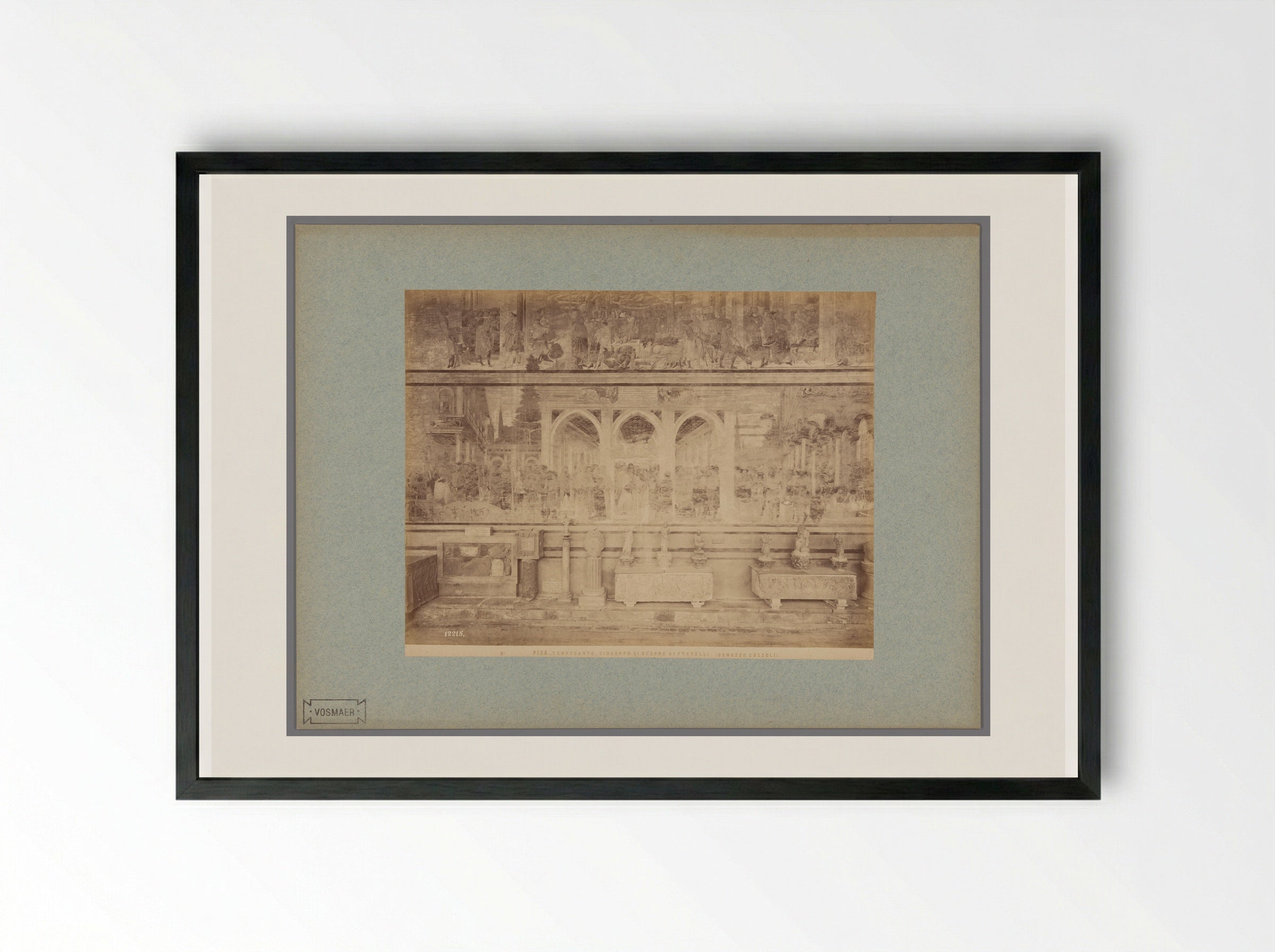 Joseph Reveals Himself to His Brothers (After Benozzo Gozzoli) - Fratelli Alinari - Framed Print Black