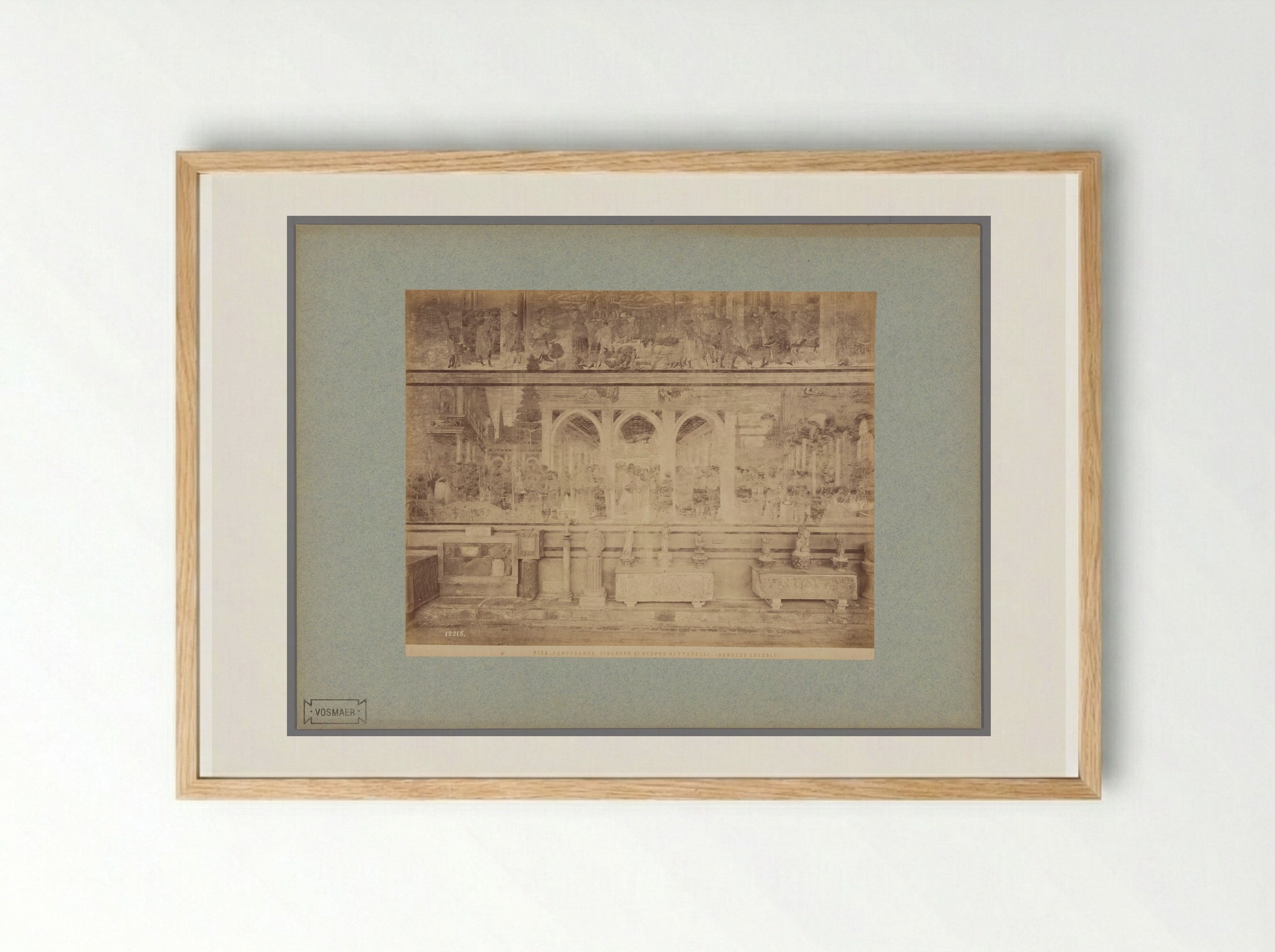 Joseph Reveals Himself to His Brothers (After Benozzo Gozzoli) - Fratelli Alinari - Framed Print Wood
