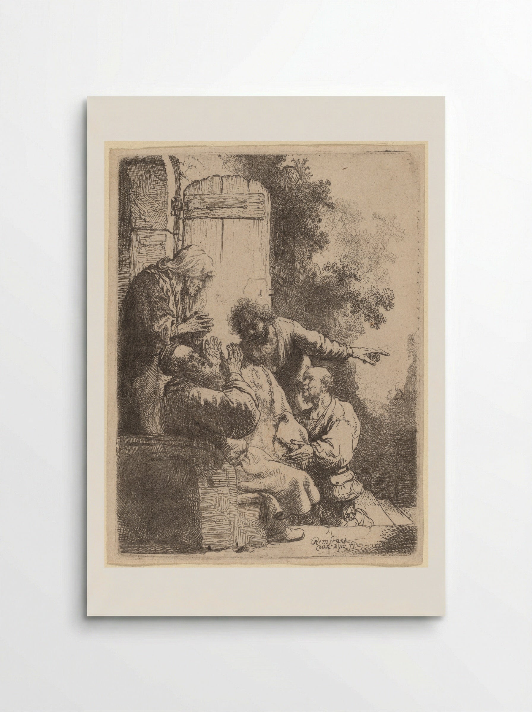 Joseph's Coat Brought to Jacob - Rembrandt Harmensz. van Rijn - Poster