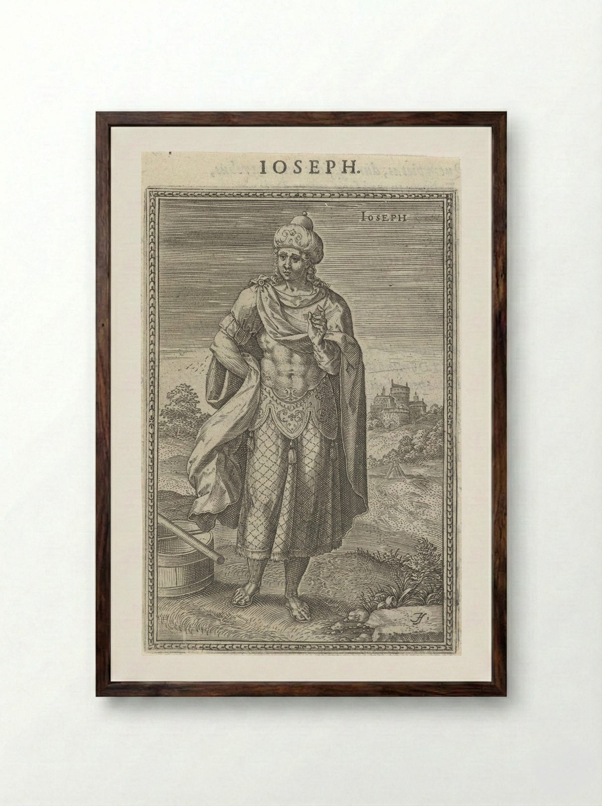 Joseph - Christoffel Plantijn - Framed Print Dark Wood