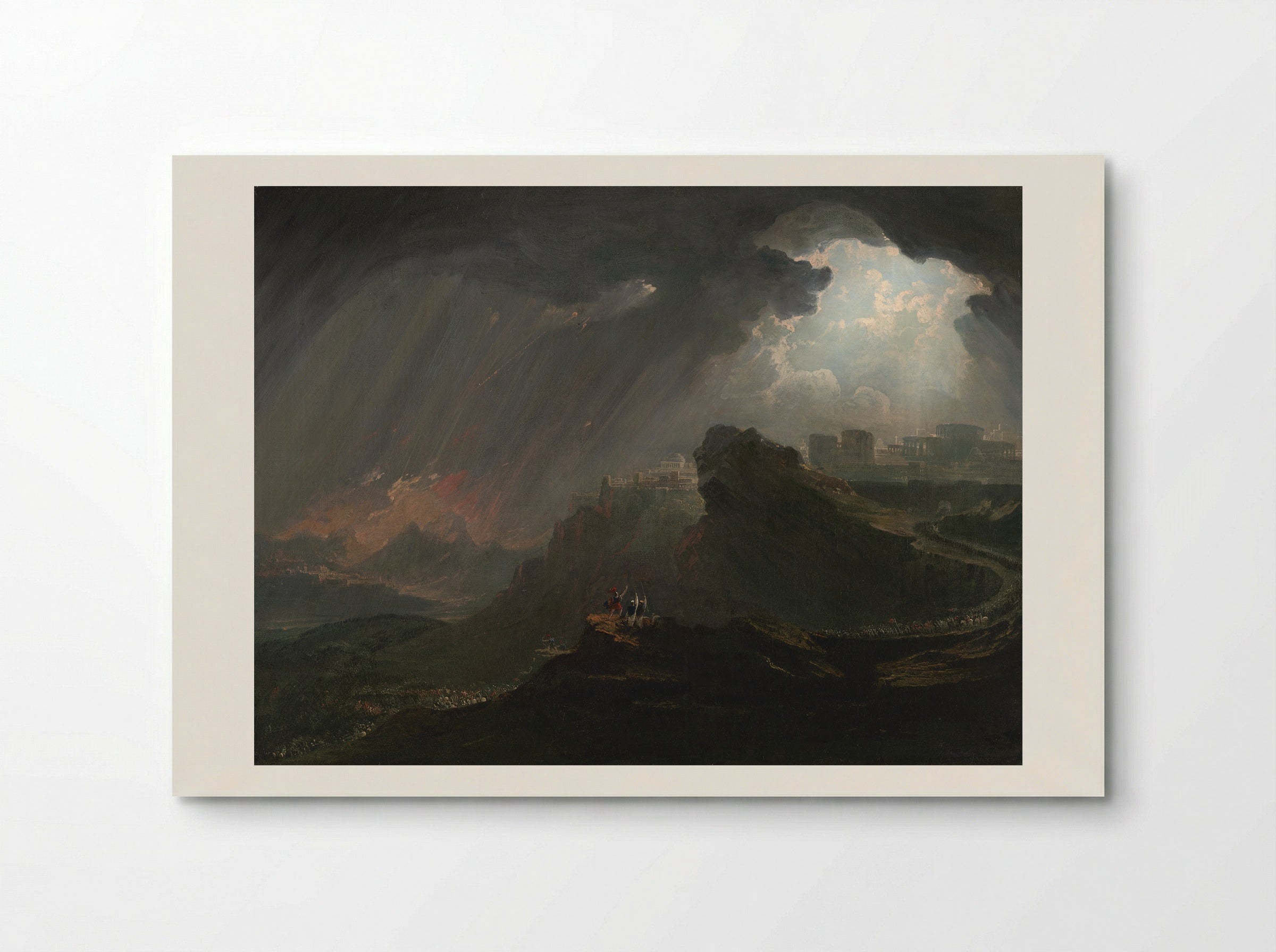 Joshua Commanding the Sun to Stand Still - John Martin - Poster