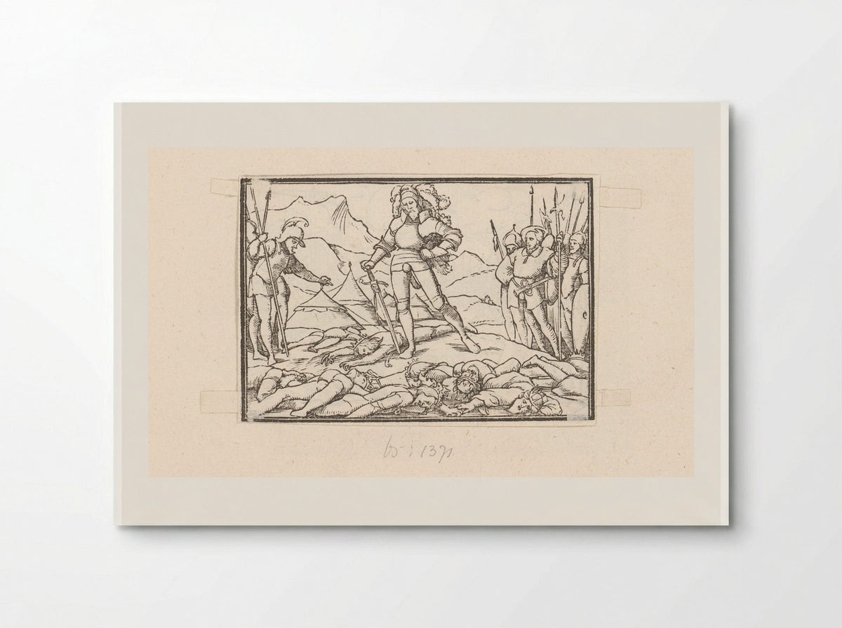 Joshua as Leader of the Israelites with the Bodies of the Defeated Kings - Veit Rudolf Specklin - Poster