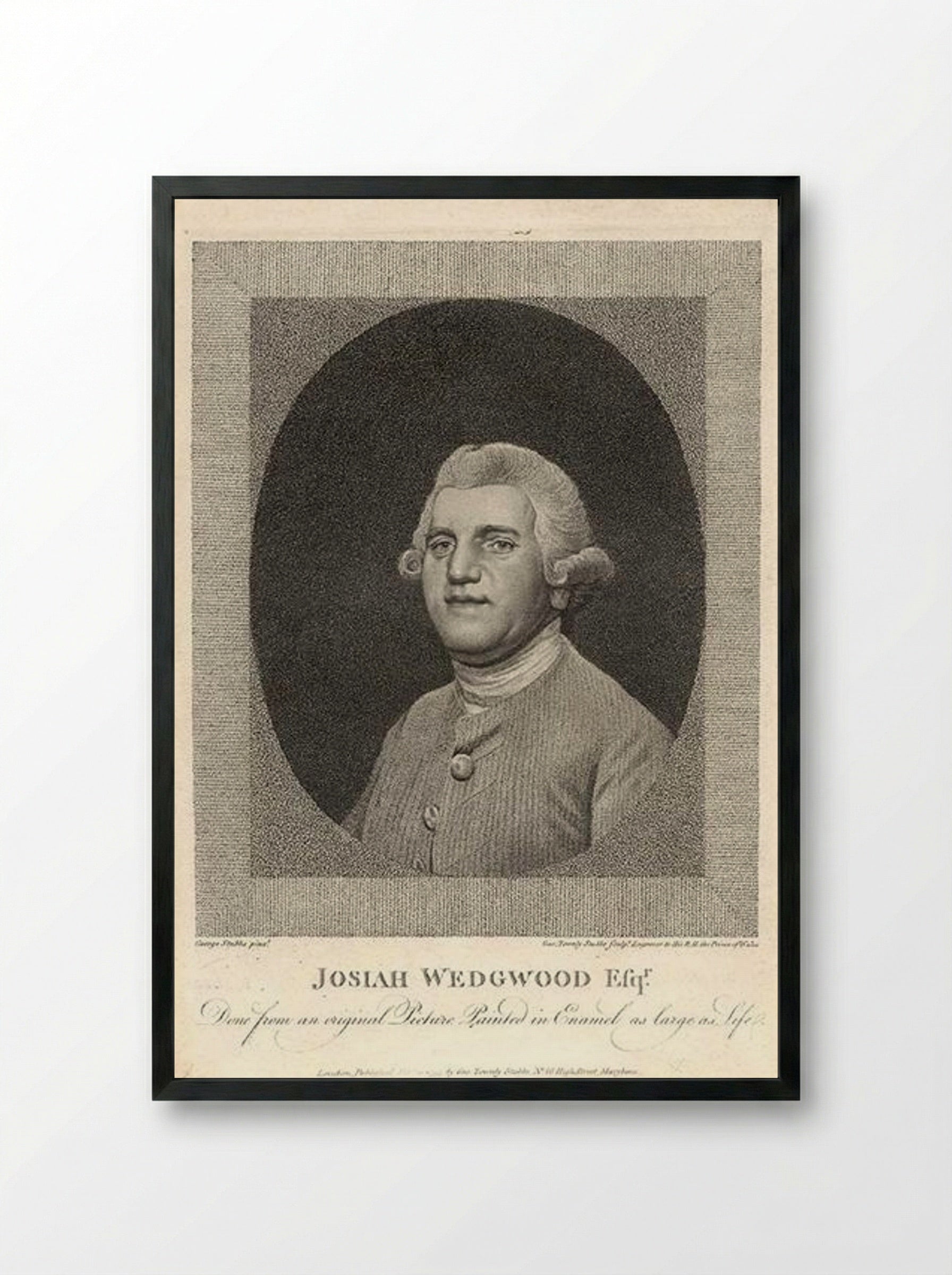 Josiah Wedgwood - George Stubbs - Framed Print Black