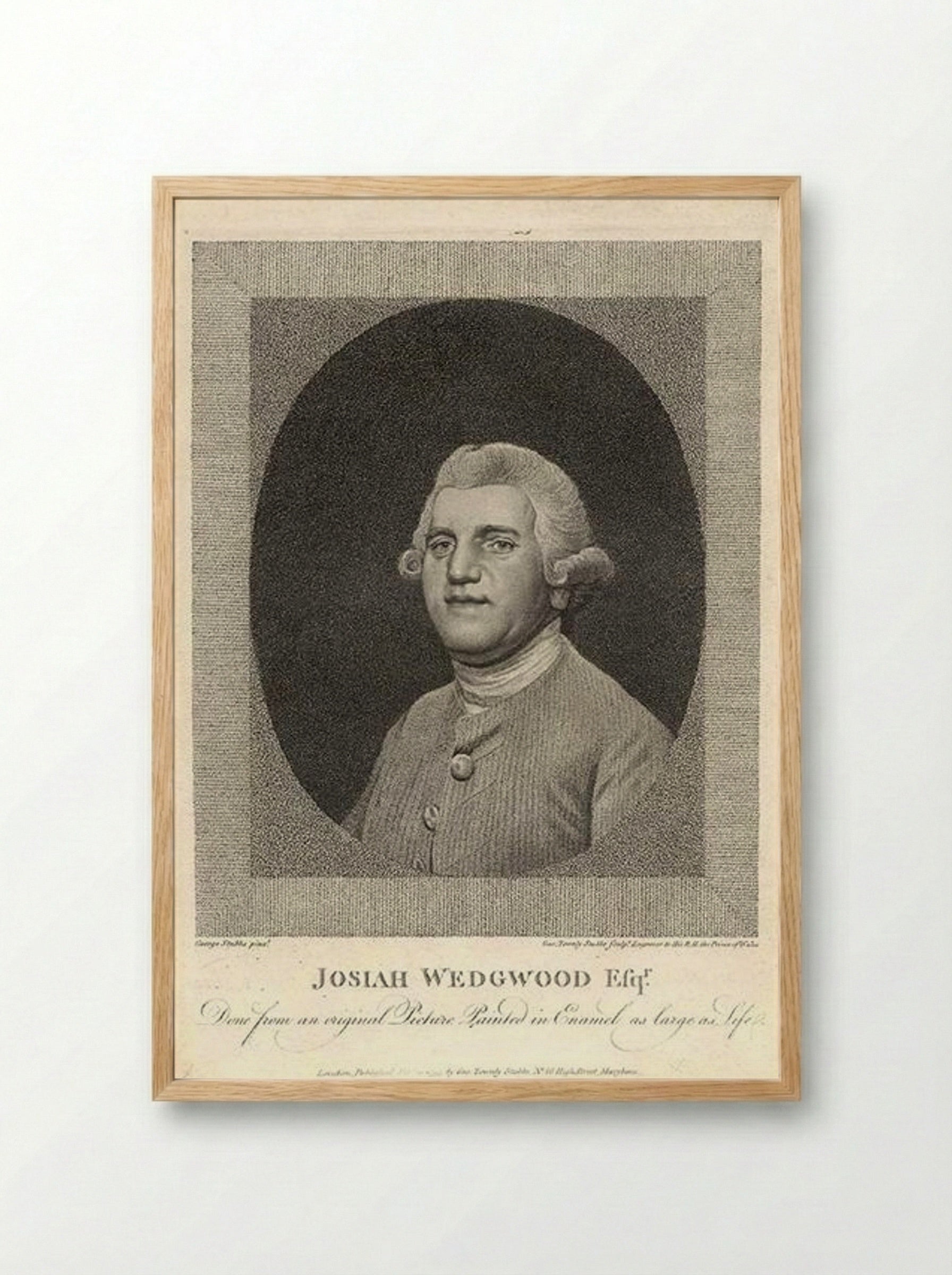 Josiah Wedgwood - George Stubbs - Framed Print Wood