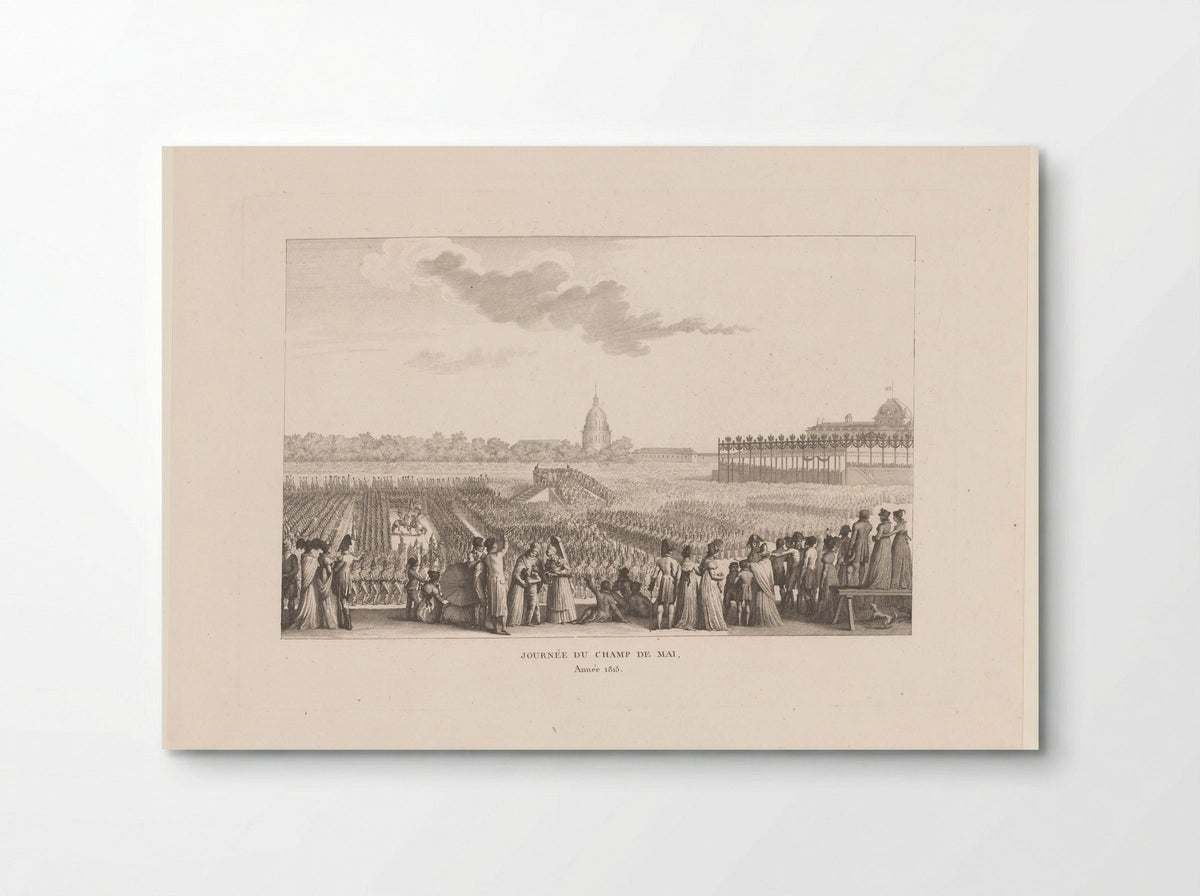 Journée du Champ de Mai, Année 1815 - Abraham Girardet - Poster