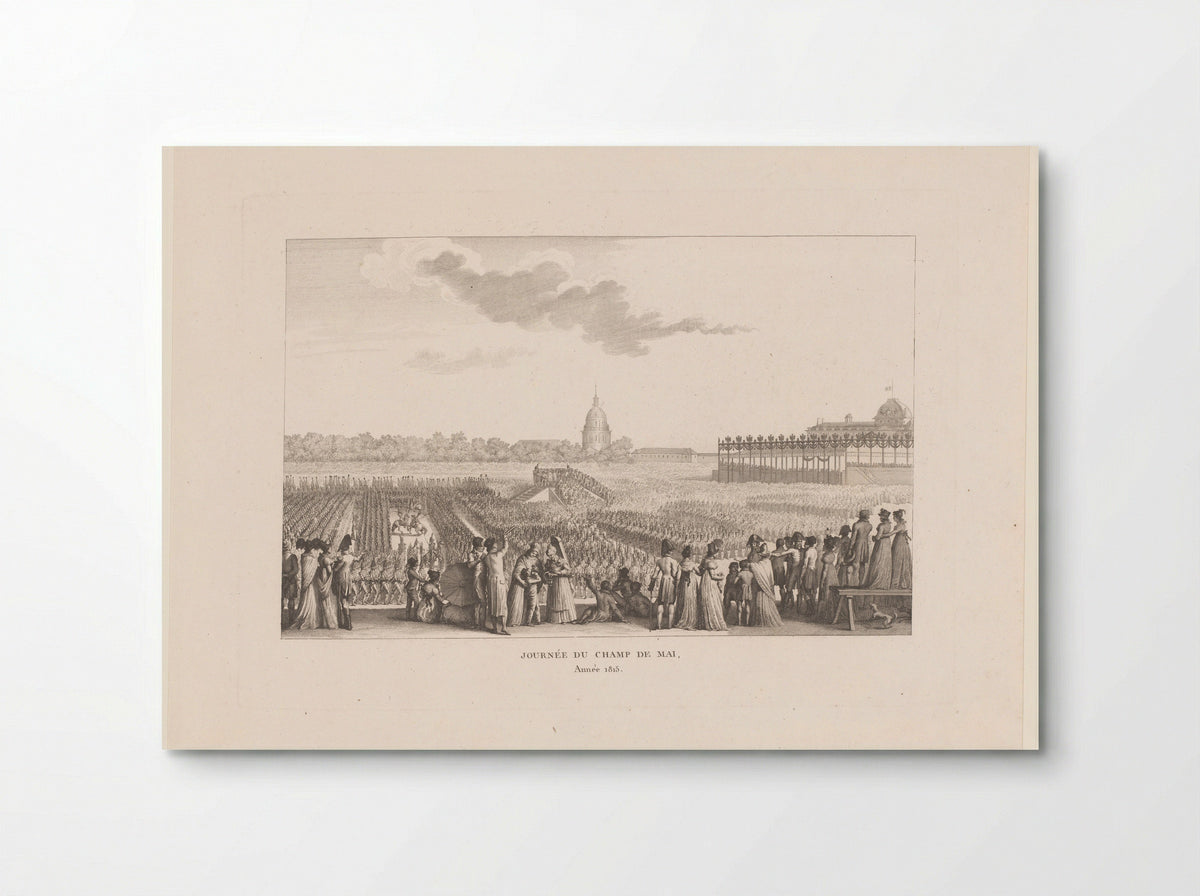 Journée du Champ de Mai, Année 1815 - Abraham Girardet - Poster