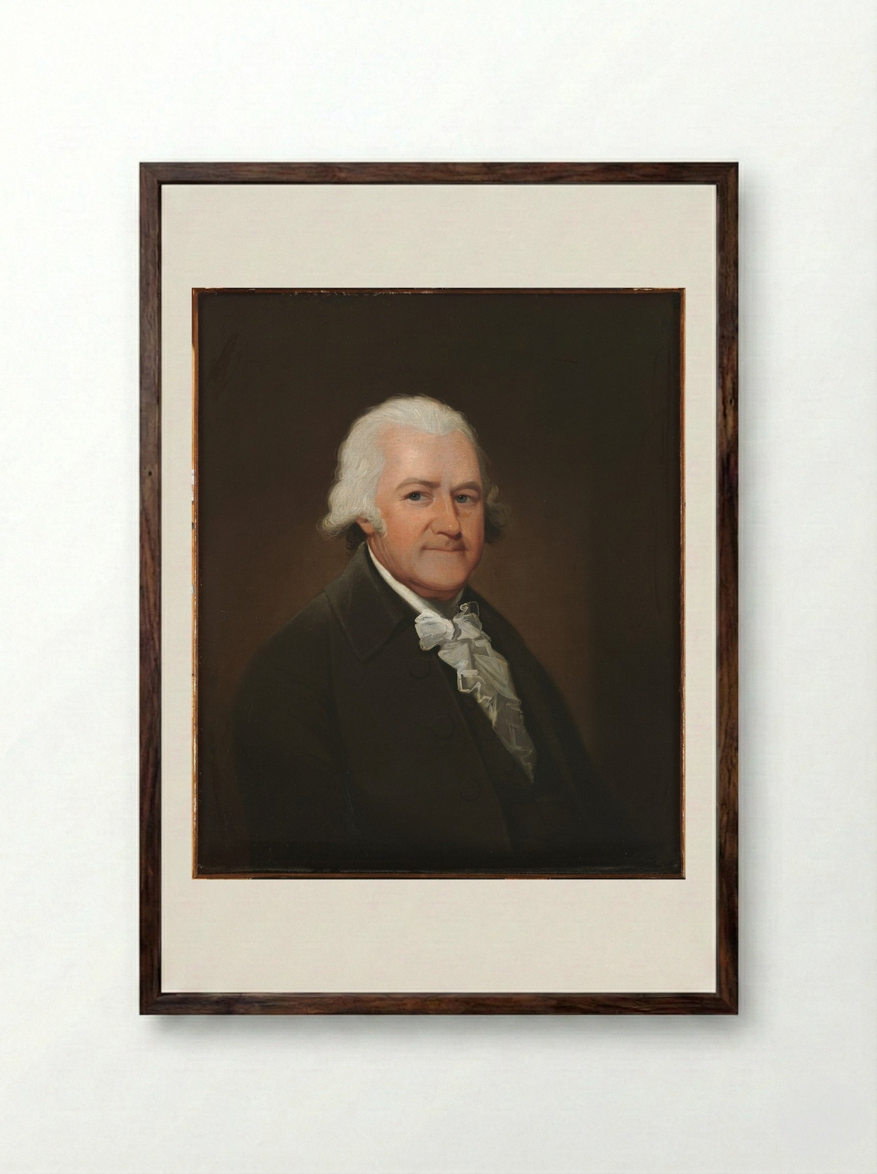 Judge John Lowell - John Johnston - Framed Print Dark Wood