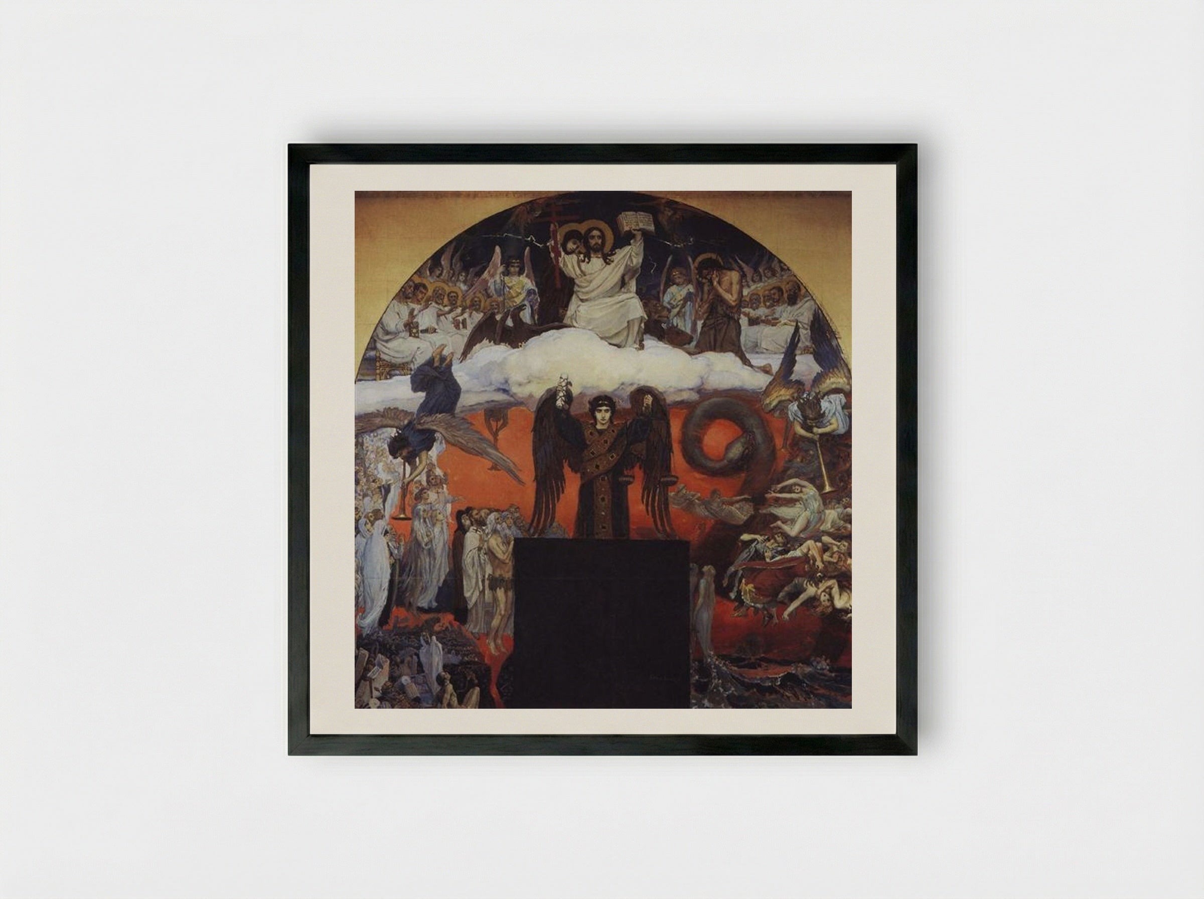 Judgement Day - Viktor Vasnetsov - Framed Print Black