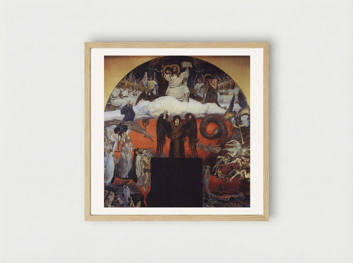Judgement Day - Viktor Vasnetsov - Framed Print Wood