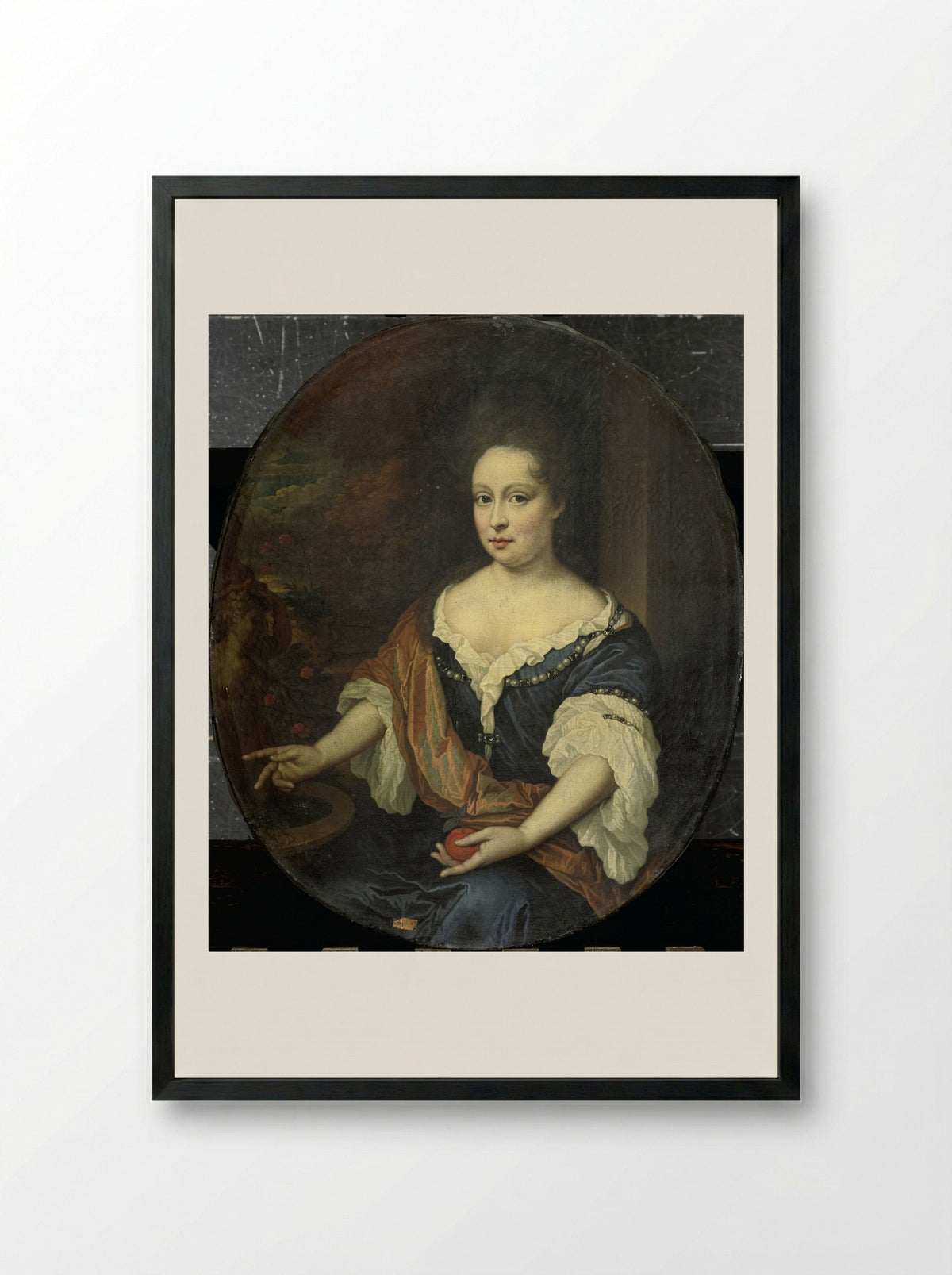 Judith Allijn, Wife of Harmen Lijnslager - Jan van Haensbergen - Framed Print Black