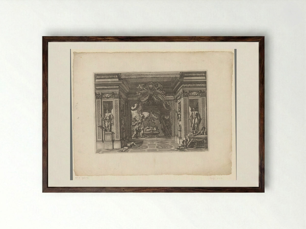 Judith Beheading Holofernes - Jean Lepautre - Framed Print Dark Wood