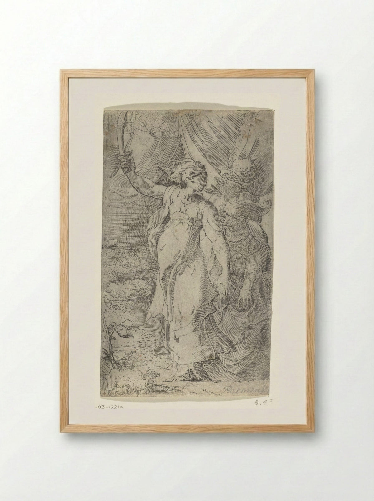 Judith with the Head of Holofernes - Parmigianino - Framed Print Wood