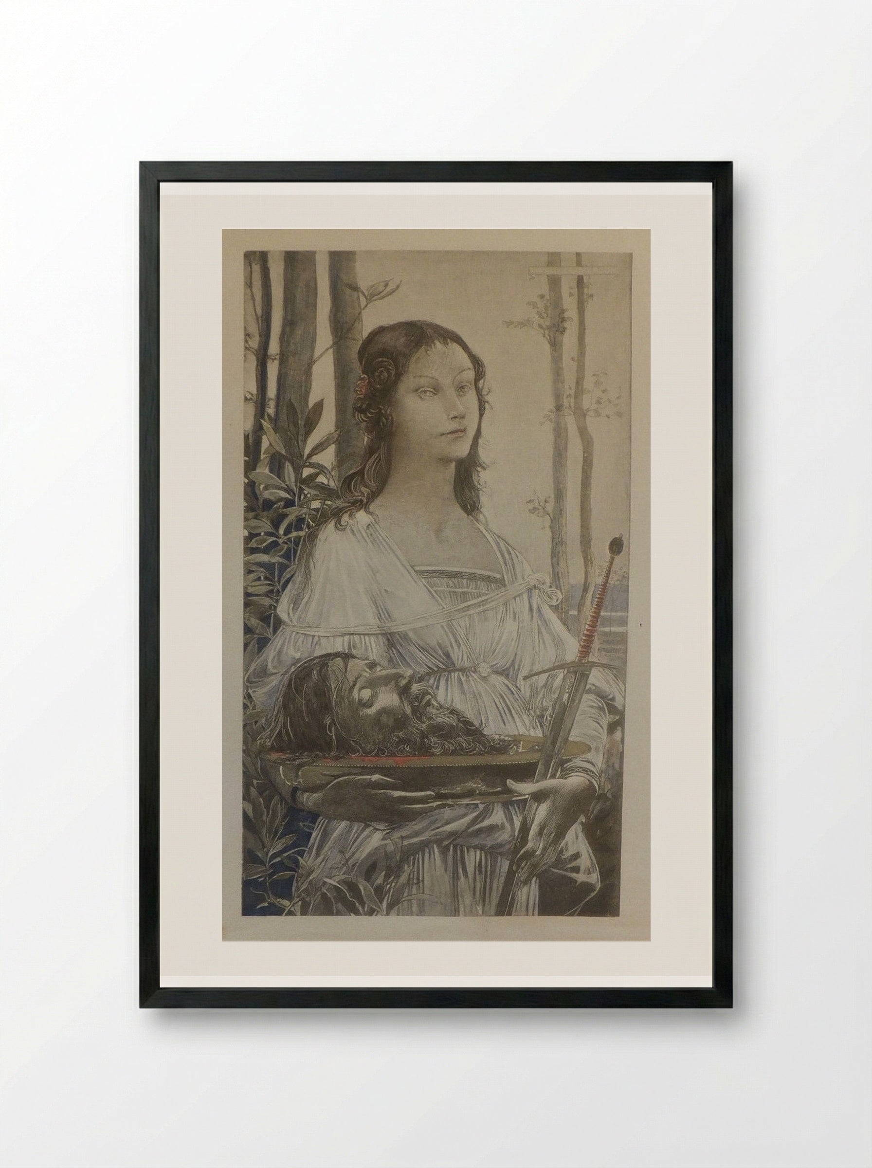 Judith - Luc-Olivier Merson - Framed Print Black