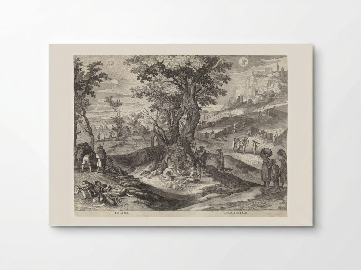 Juli en augustus (July and August) - Aegidius Sadeler (II) - Poster